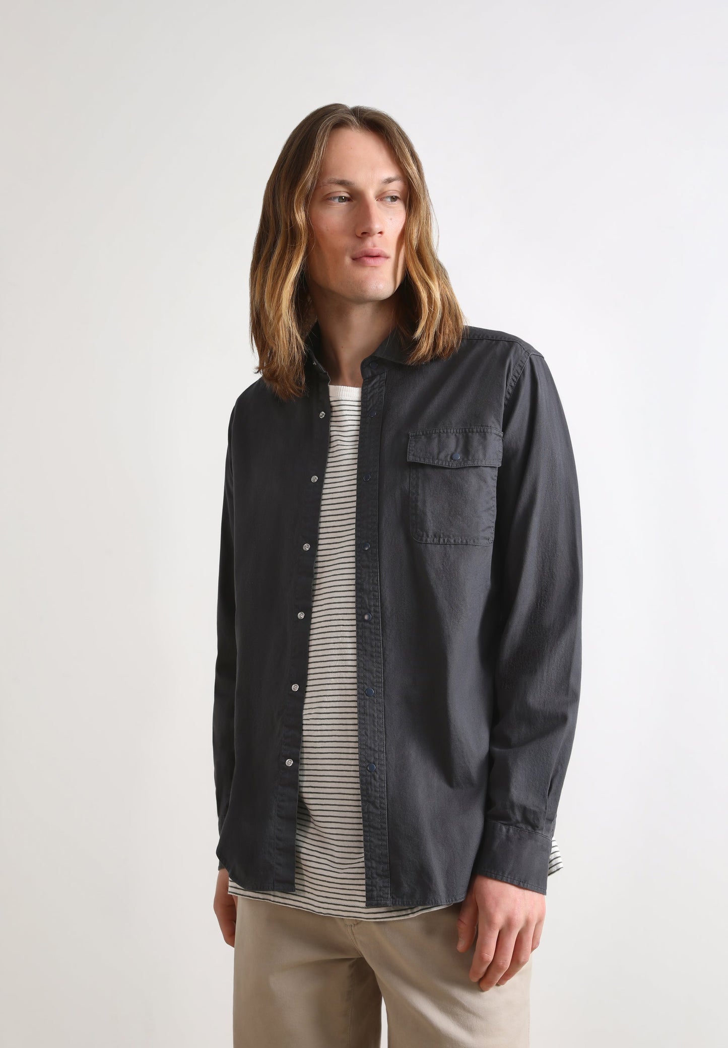 LIGHTWEIGHT FADED OVERSHIRT