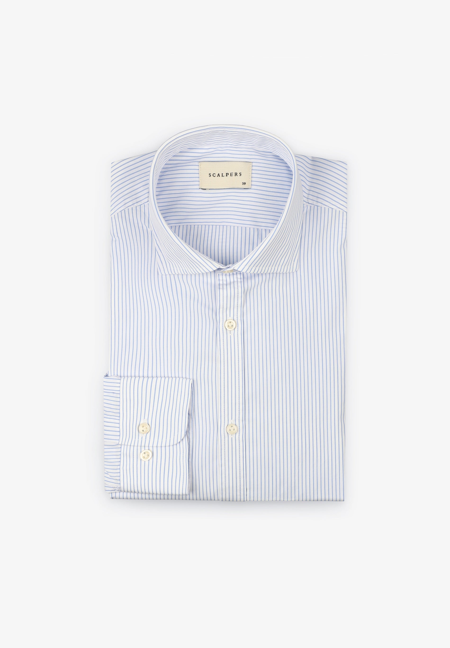 PIN STRIPE SLIM-FIT SHIRT