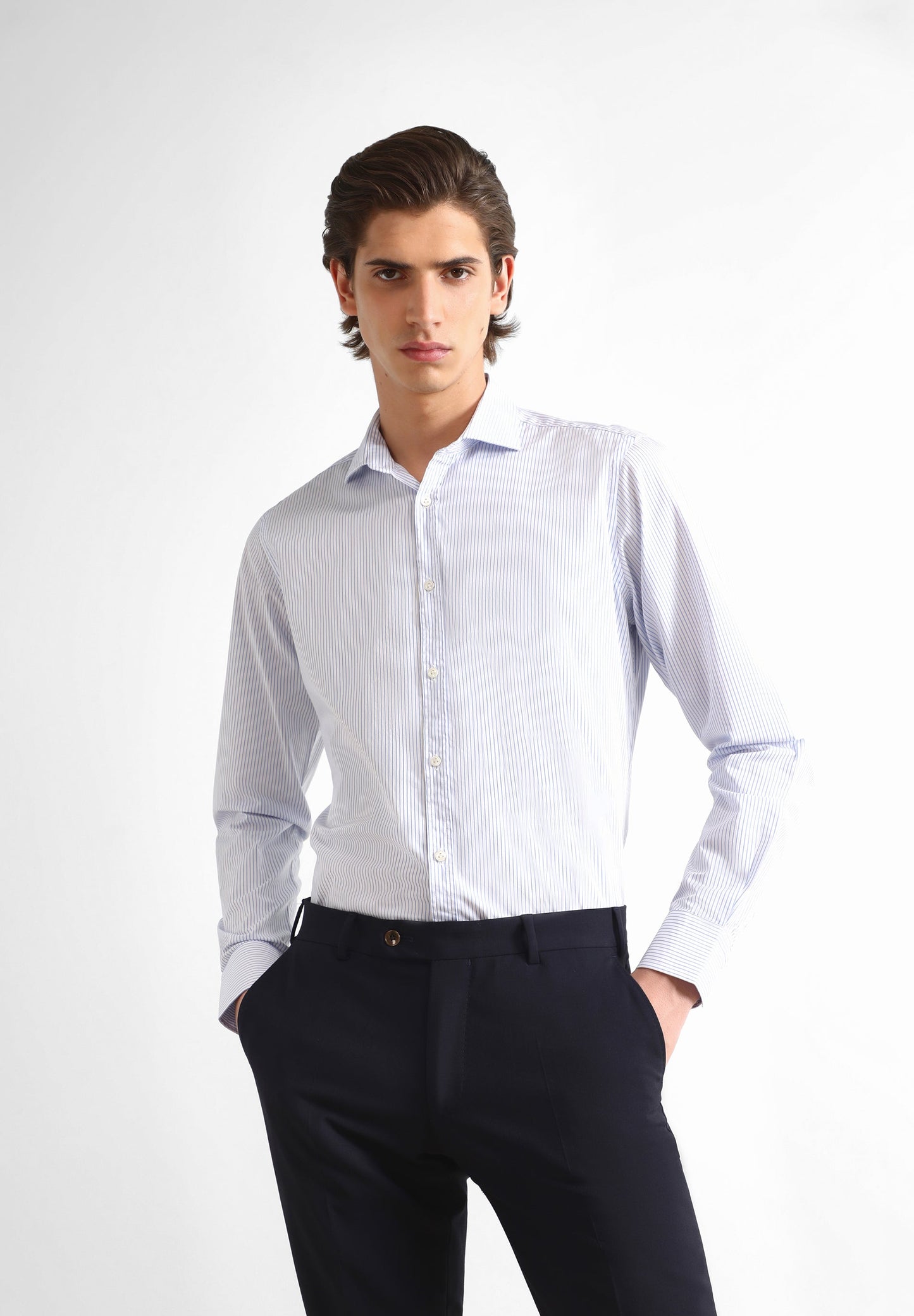 PIN STRIPE SLIM-FIT SHIRT