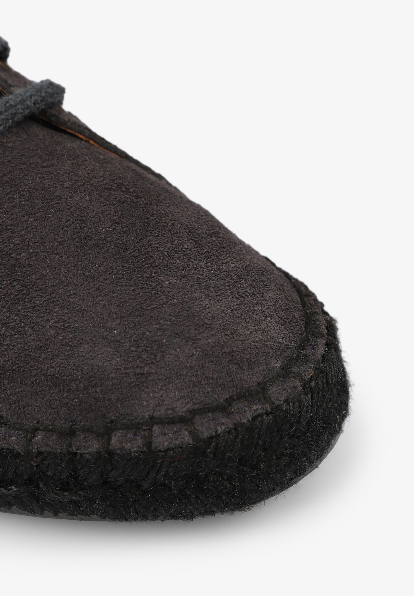 SPLIT LEATHER ESPADRILLES WITH LACES