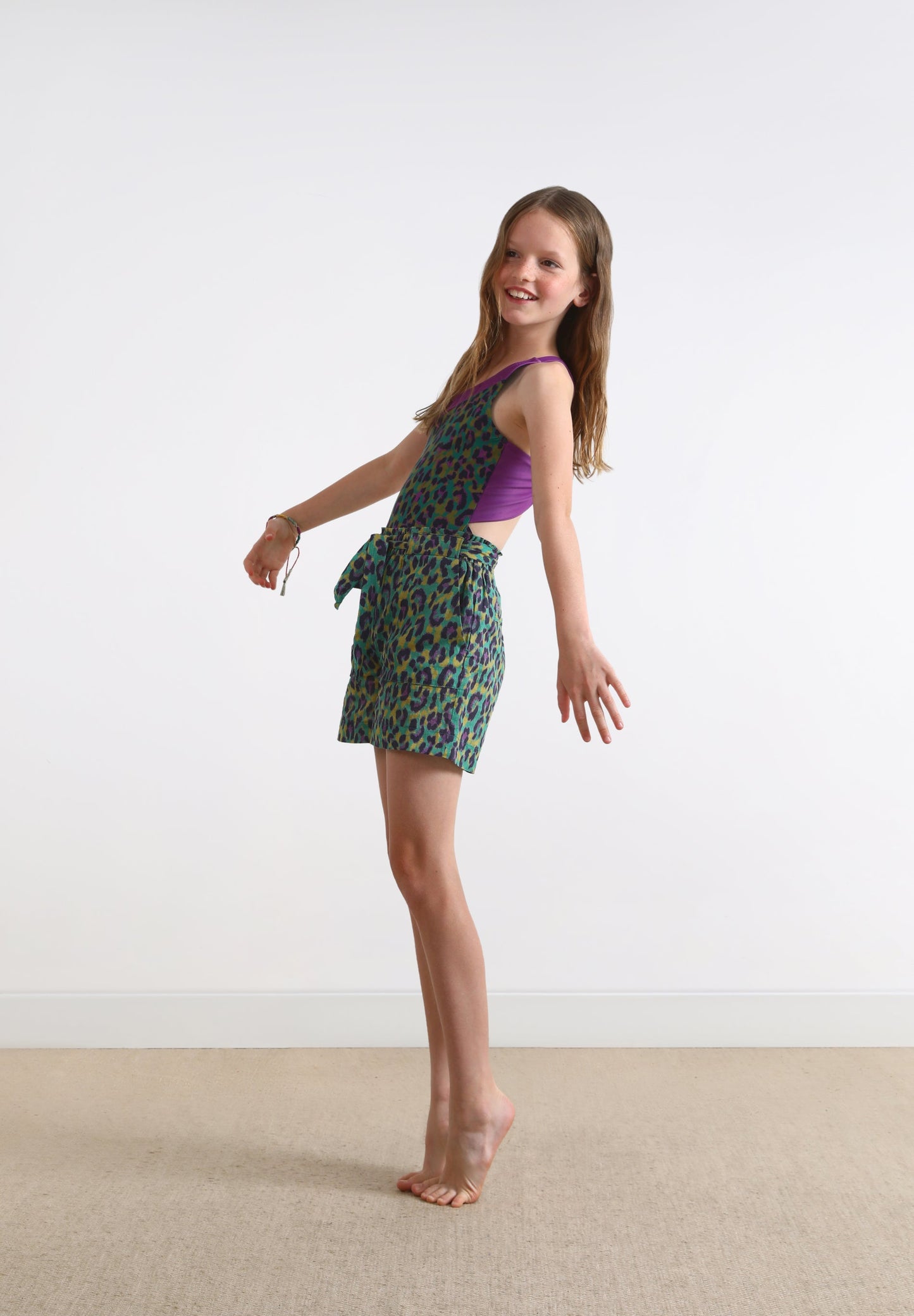 ASYMMETRIC ANIMAL PRINT SWIMSUIT