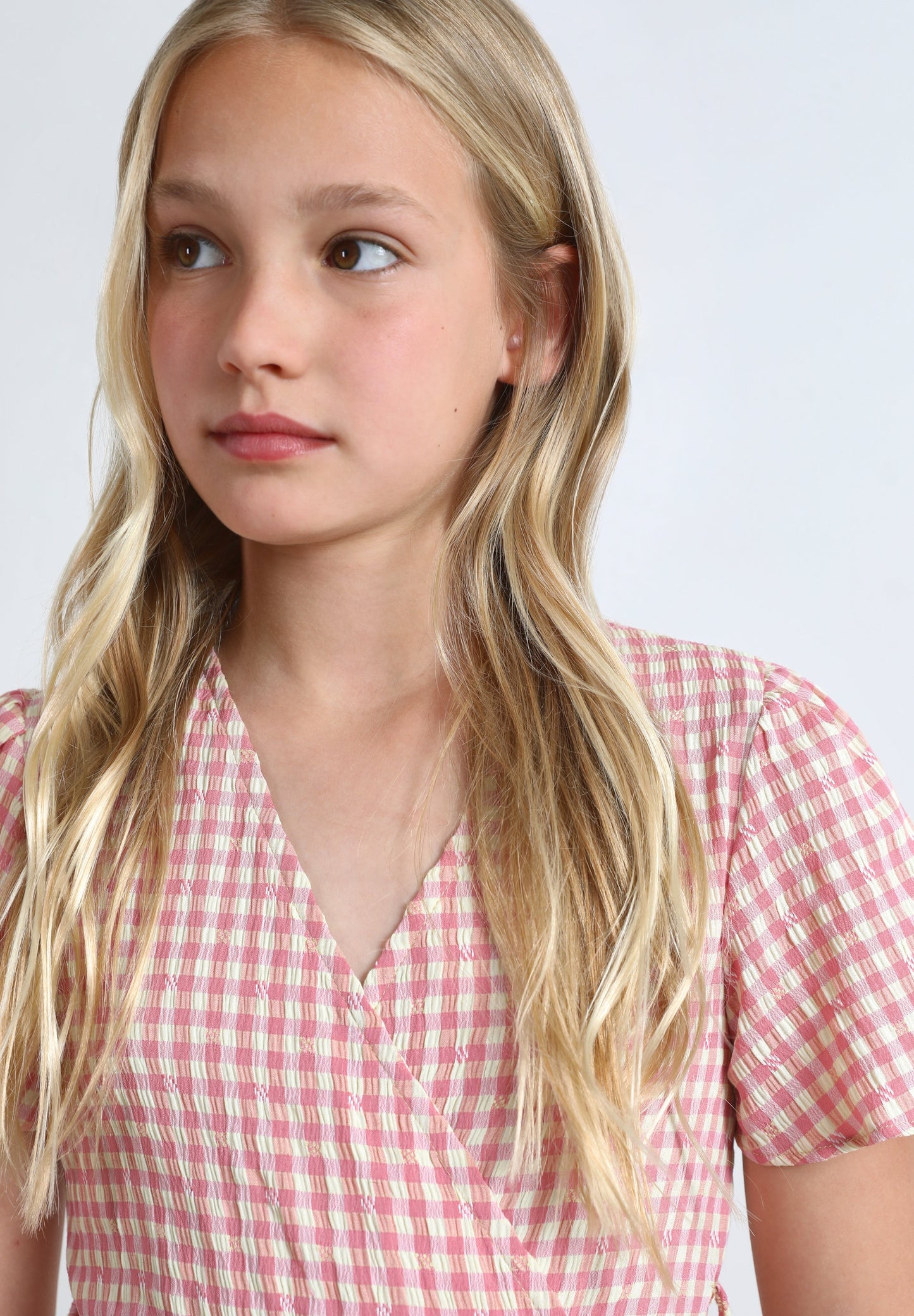 GINGHAM SARONG DRESS