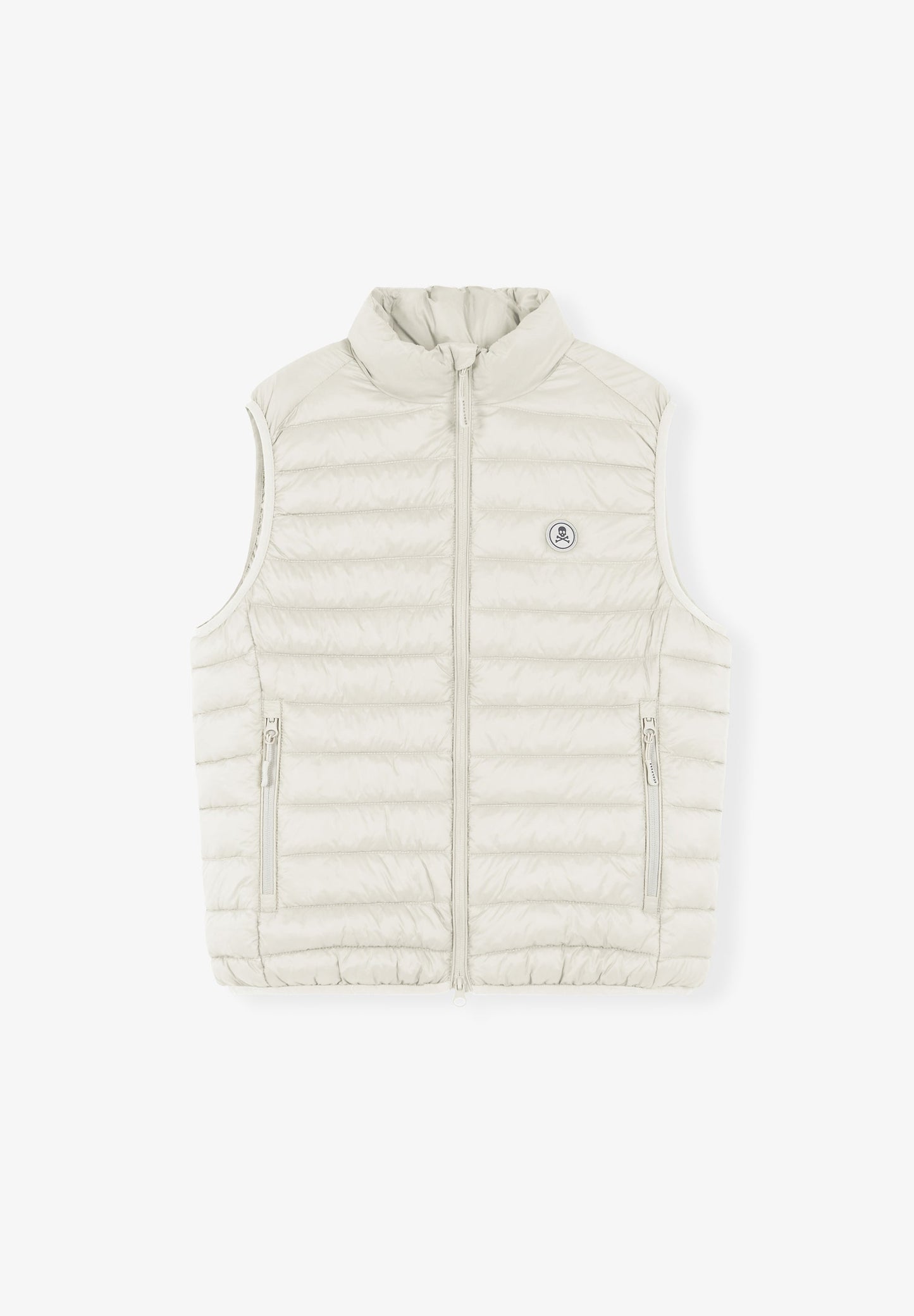 PUFFER VEST WITH SKULL