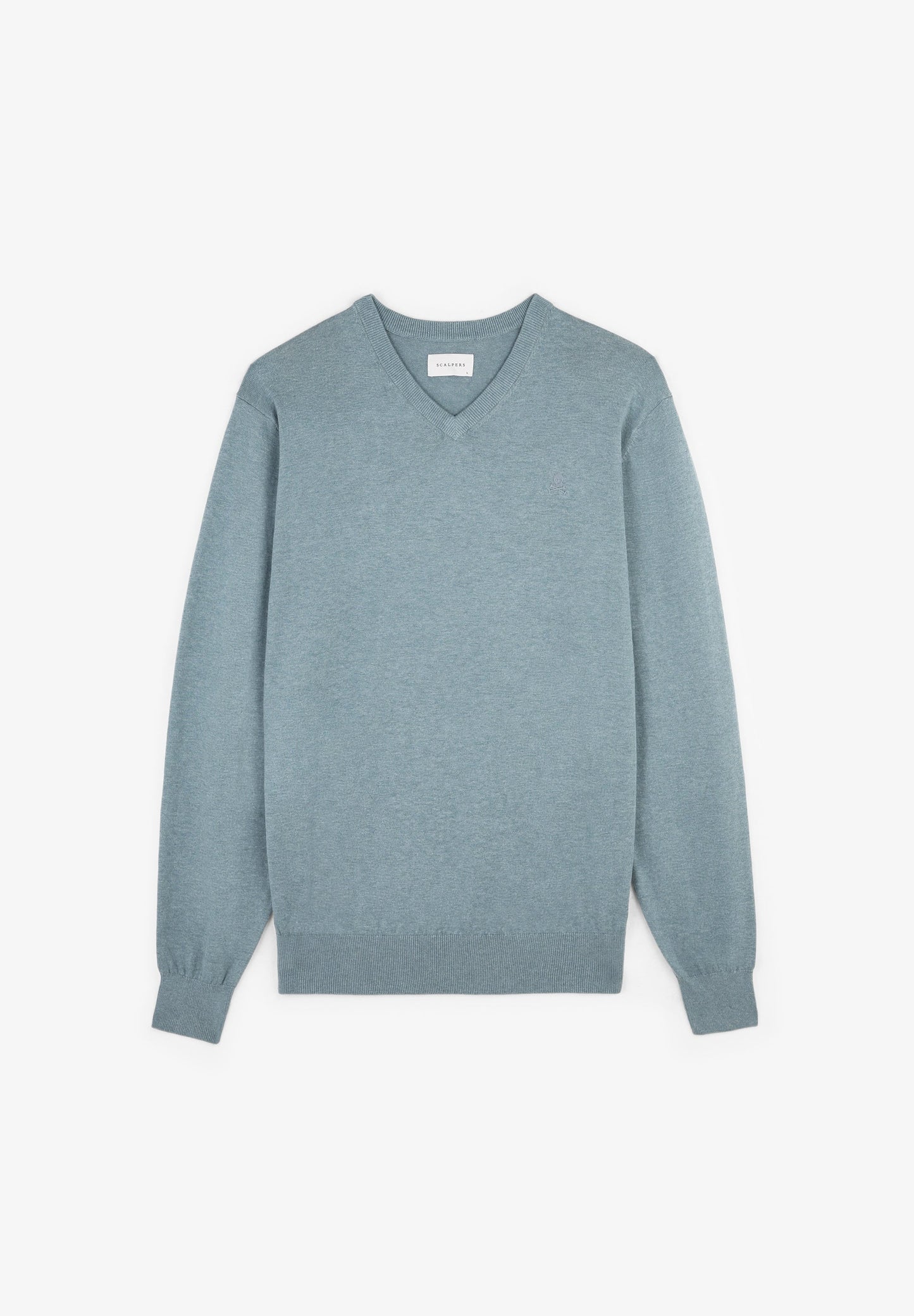 V-NECK SWEATER WITH SKULL