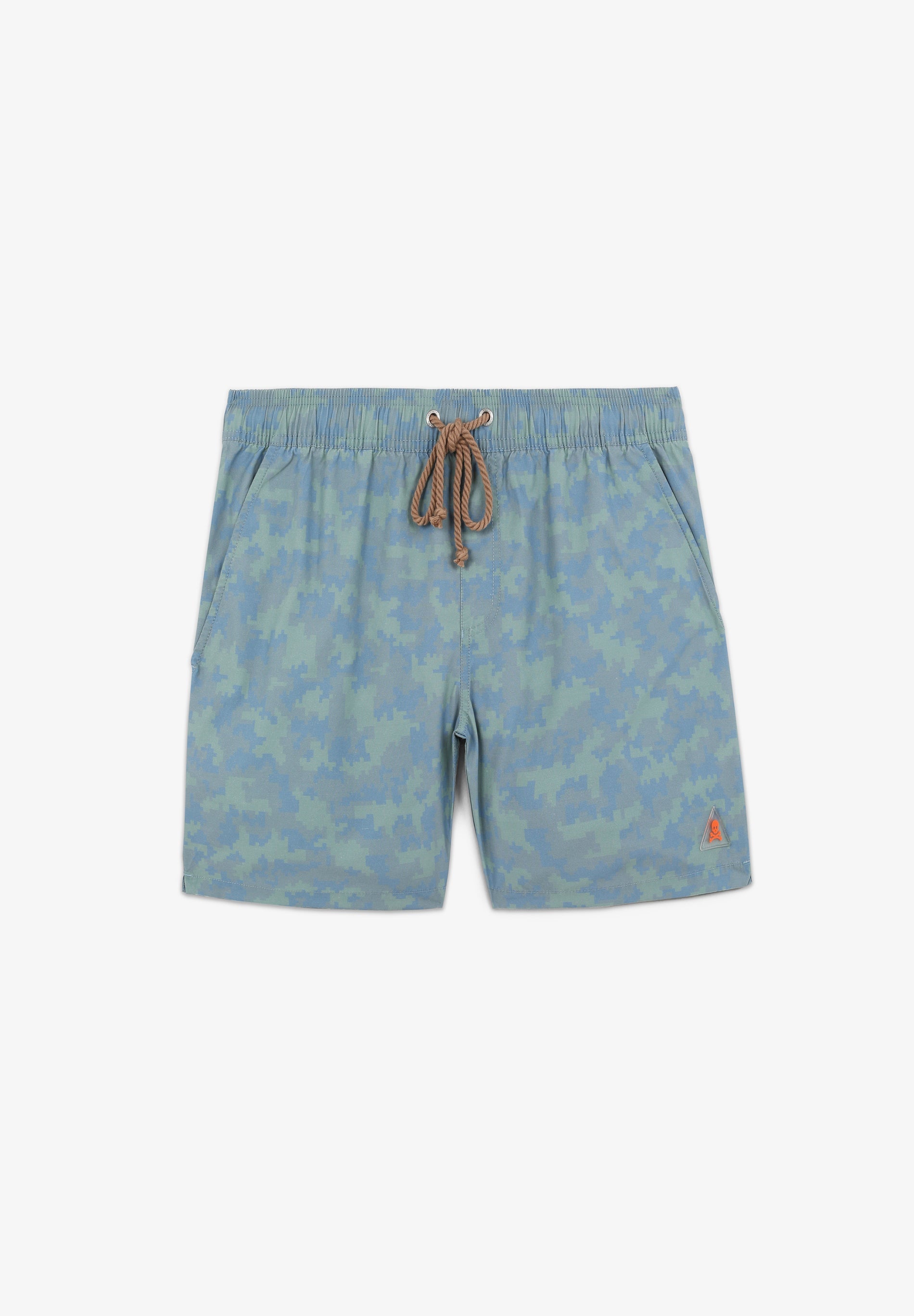 CAMOUFLAGE PRINT SWIMMING TRUNKS