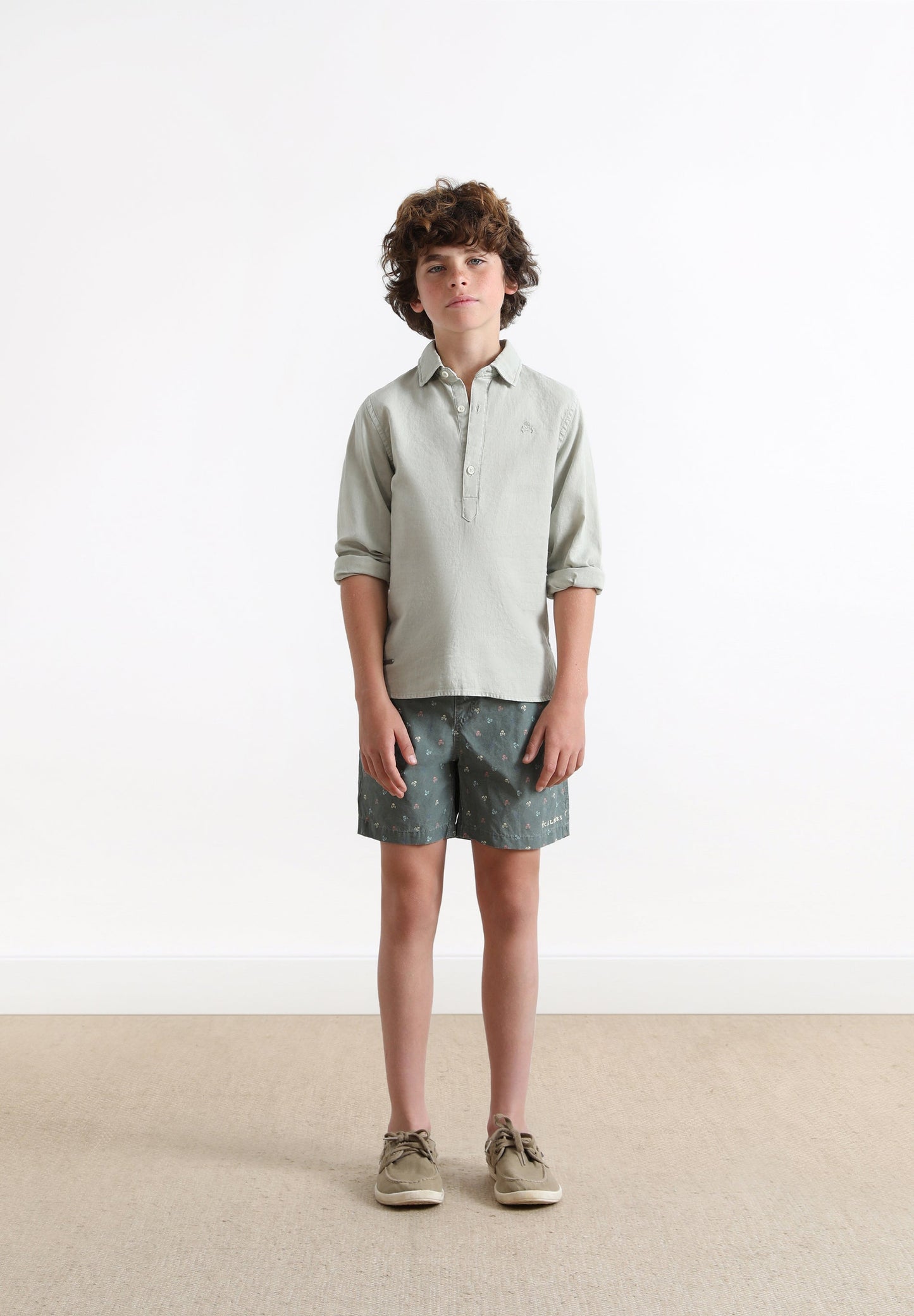 SWIMMING TRUNKS WITH ALL-OVER SKULLS