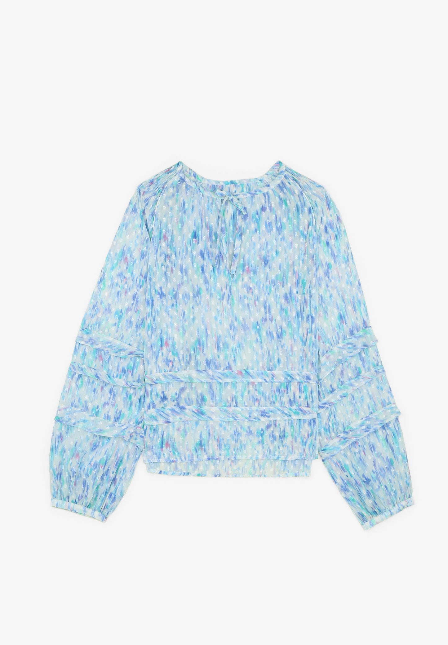 PRINT BLOUSE WITH DETAILS