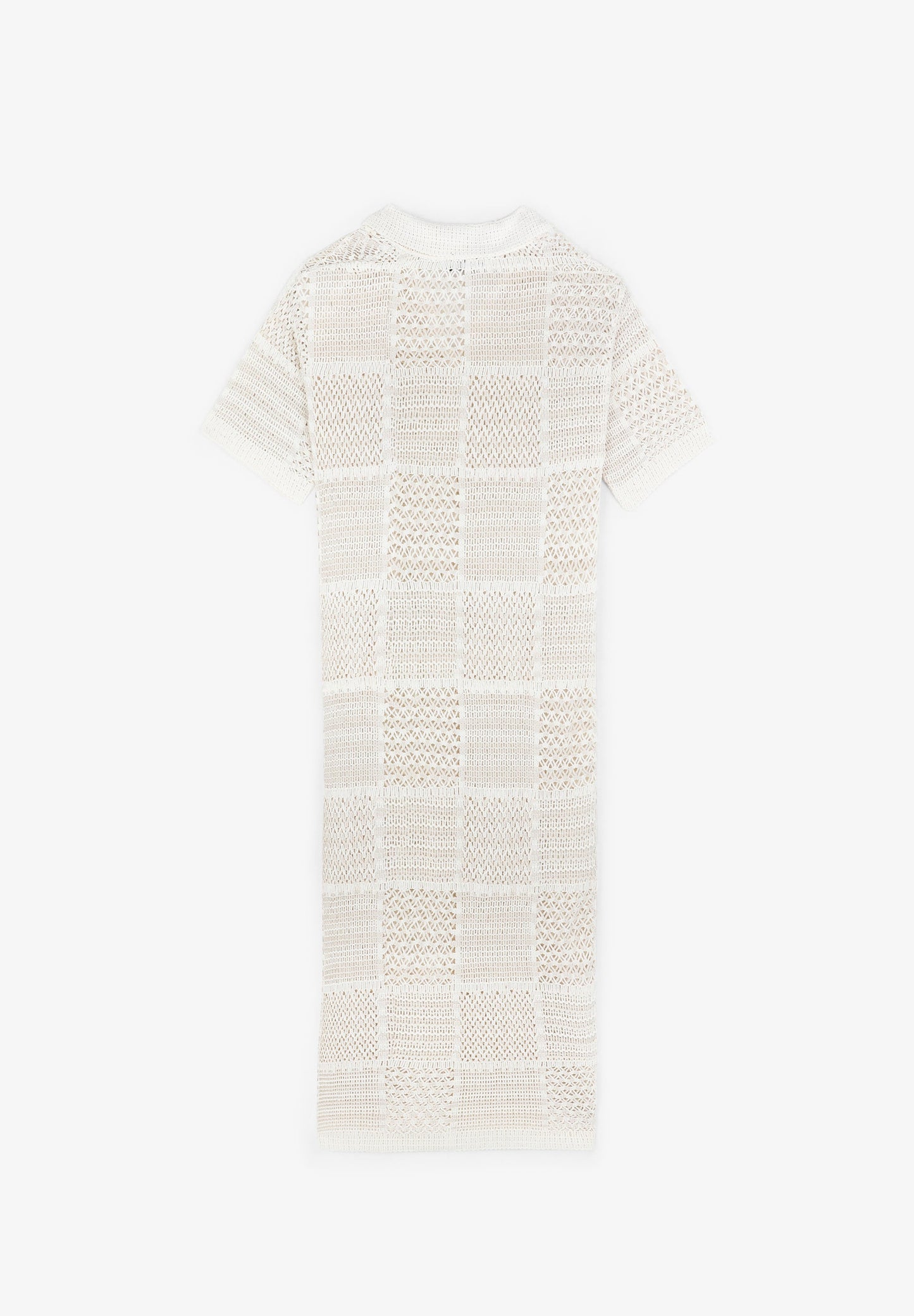 CROCHET DRESS WITH SHORT SLEEVES
