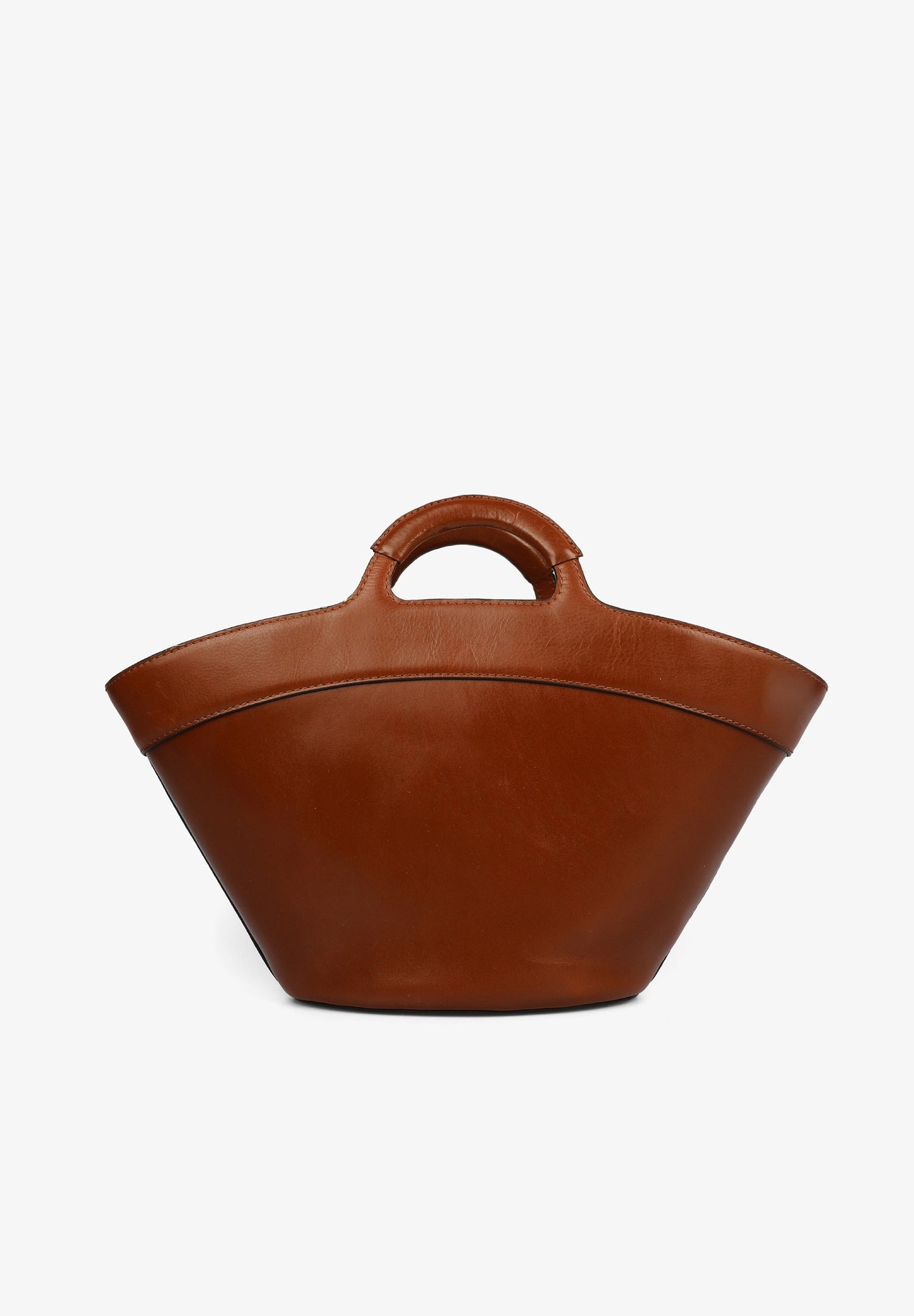 STUDDED LEATHER CARRYCOT BAG