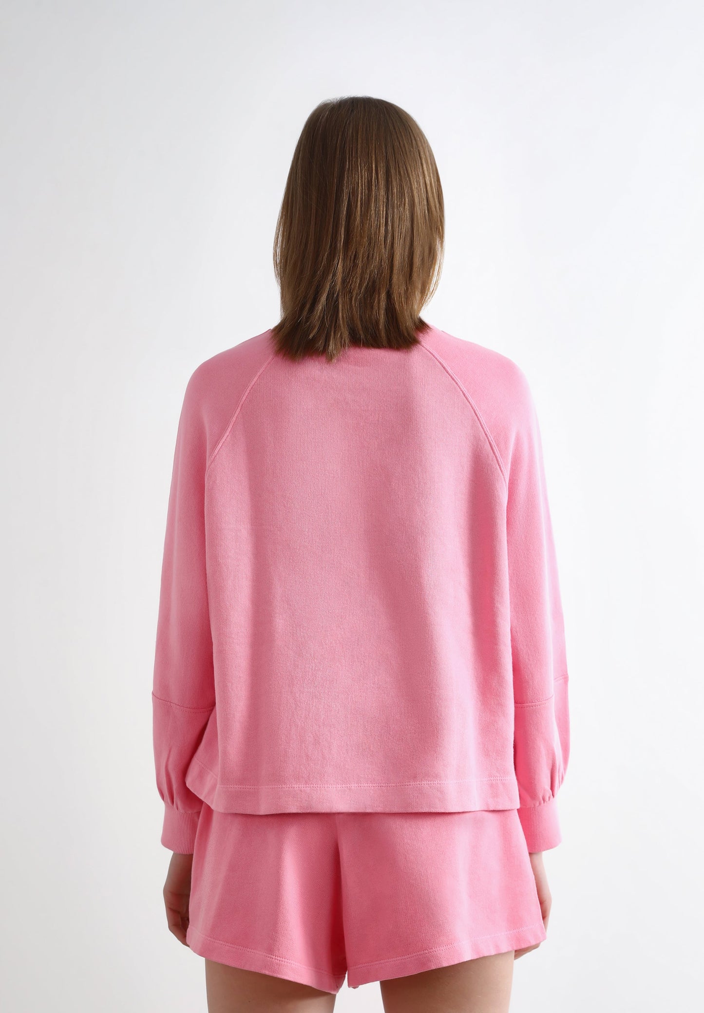 RANGLAN SLEEVE FADED SWEATSHIRT