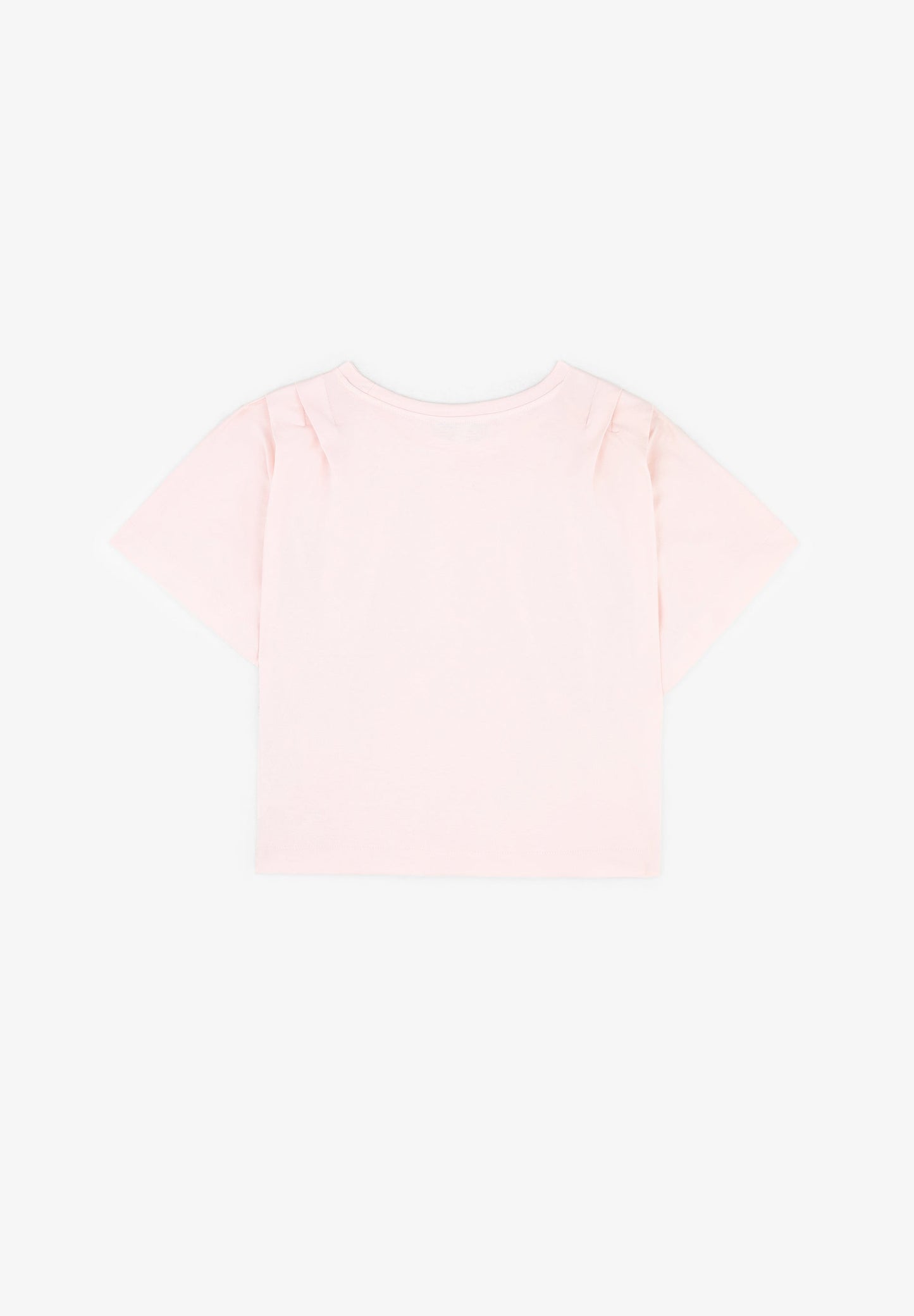 T-SHIRT WITH ROLLED UP SHOULDER