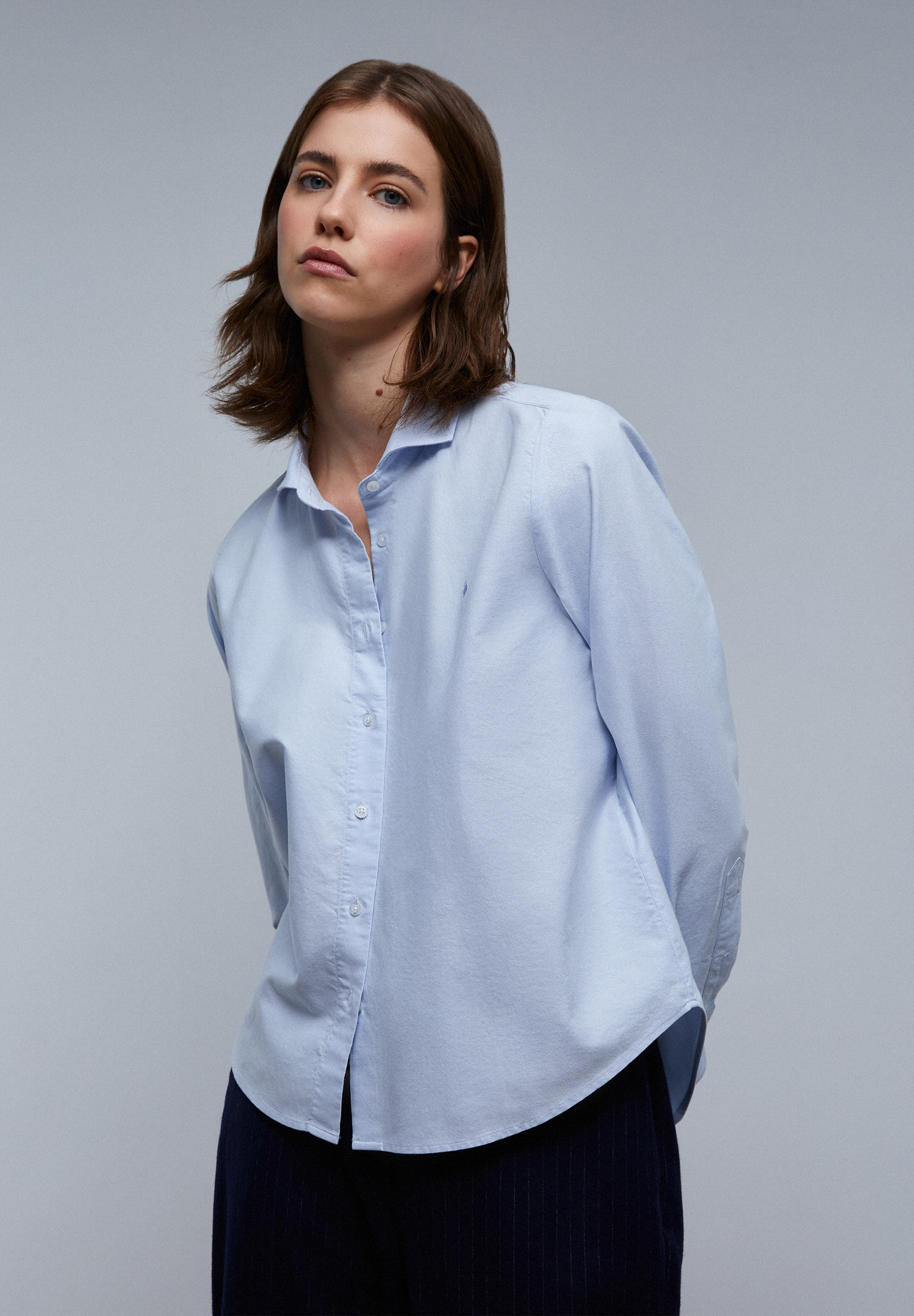 CLASSIC SHIRT WITH EMBROIDERED CHEST