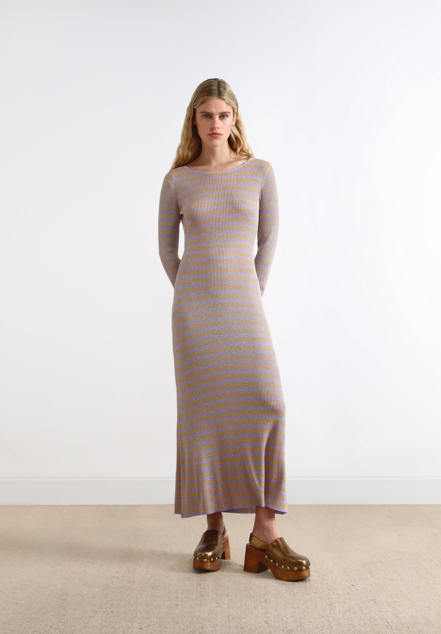 DRESS WITH LUREX KNOT