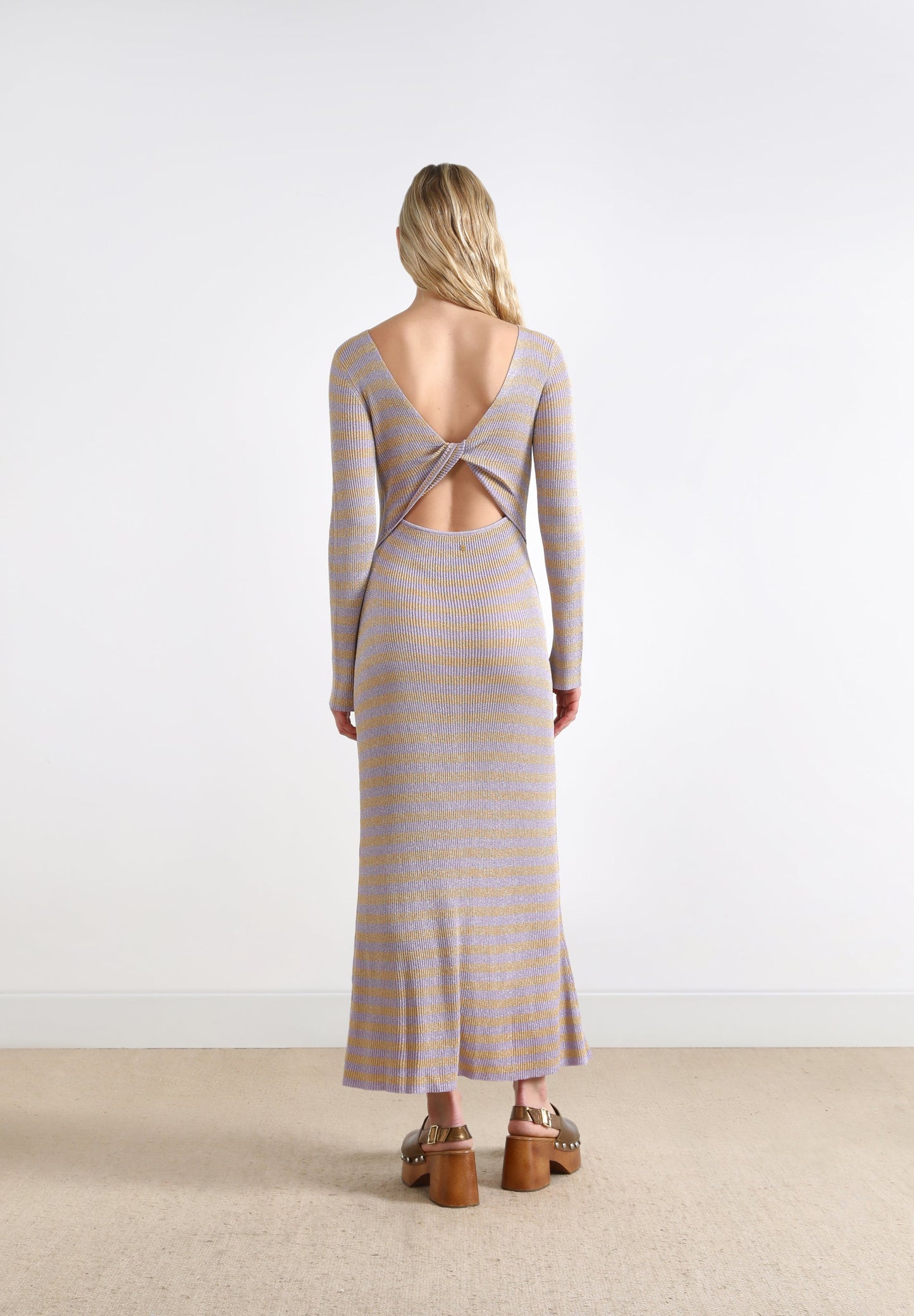 DRESS WITH LUREX KNOT