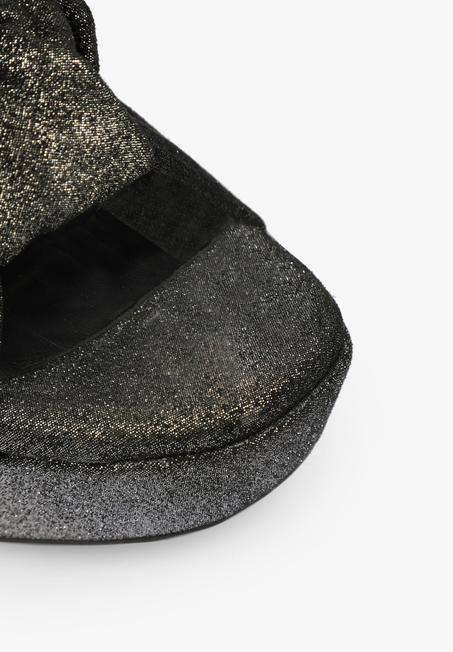 PLATFORM HEELED SANDALS WITH KNOT