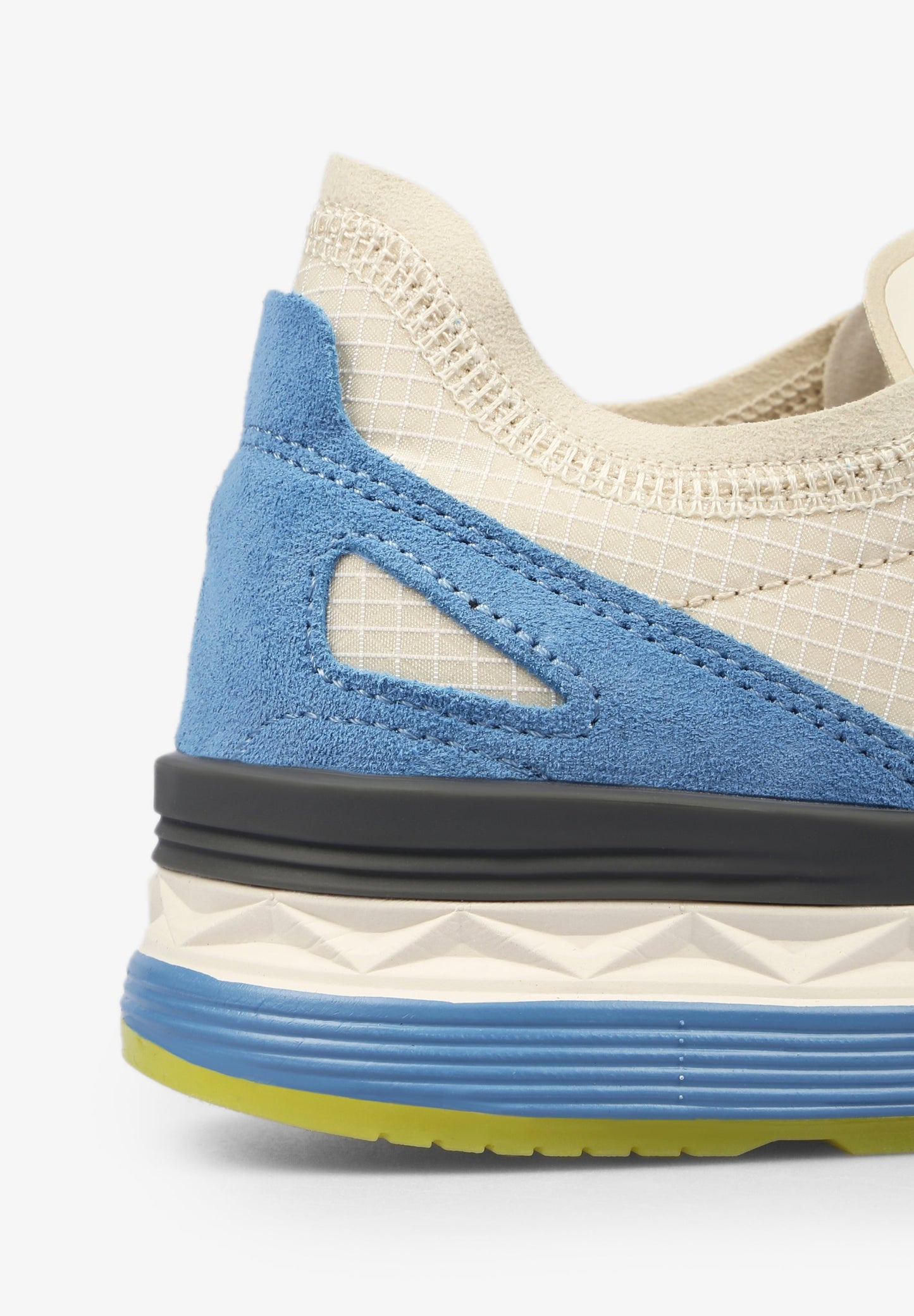 THREE-TONE SUEDE SNEAKERS