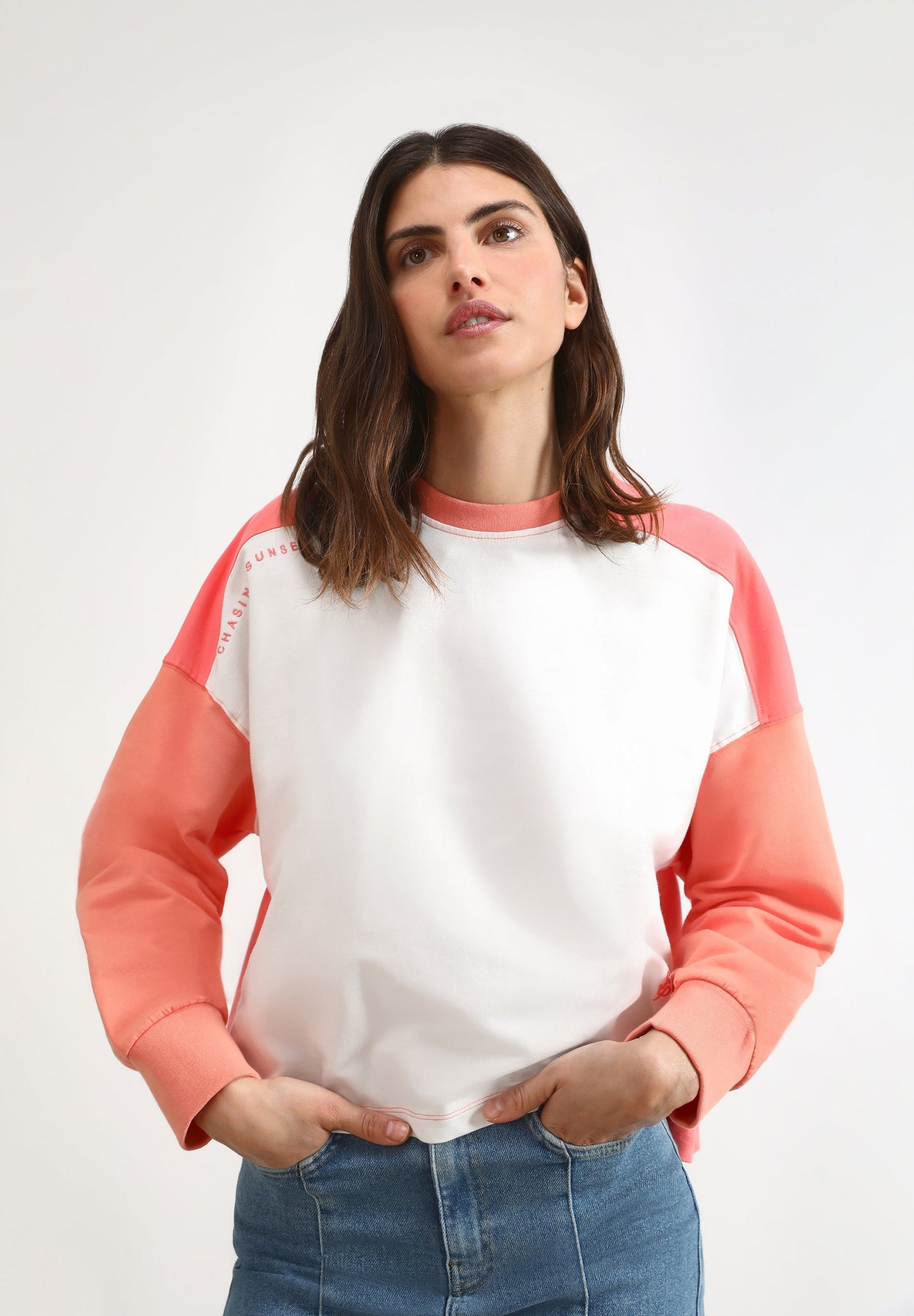 TWO-TONE SWEATSHIRT