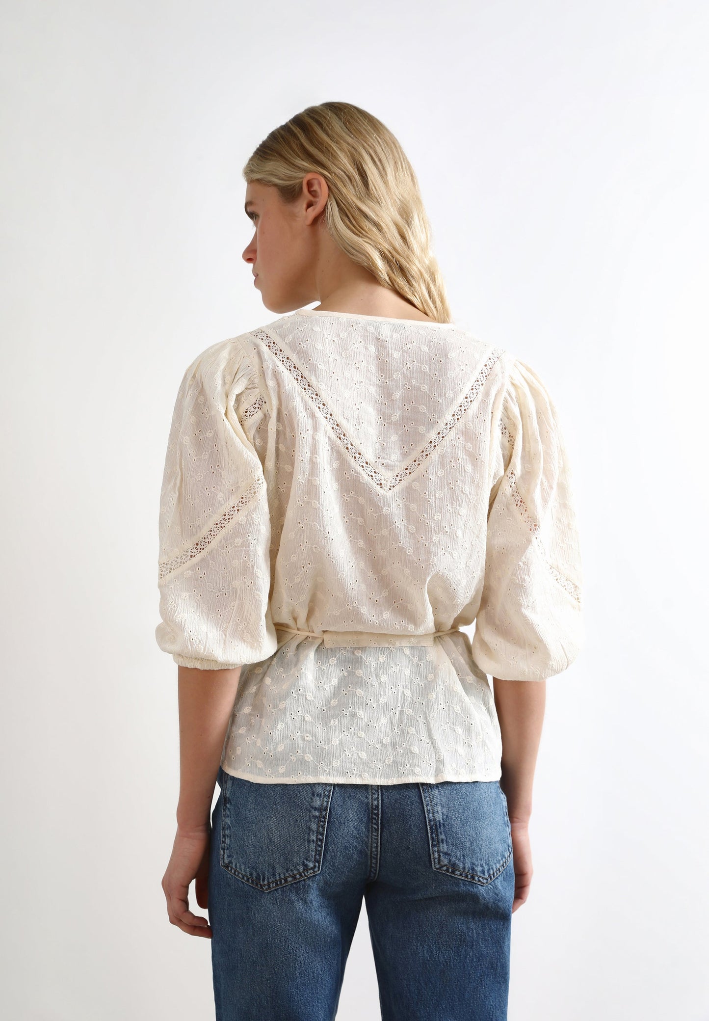 POINTELLE BLOUSE