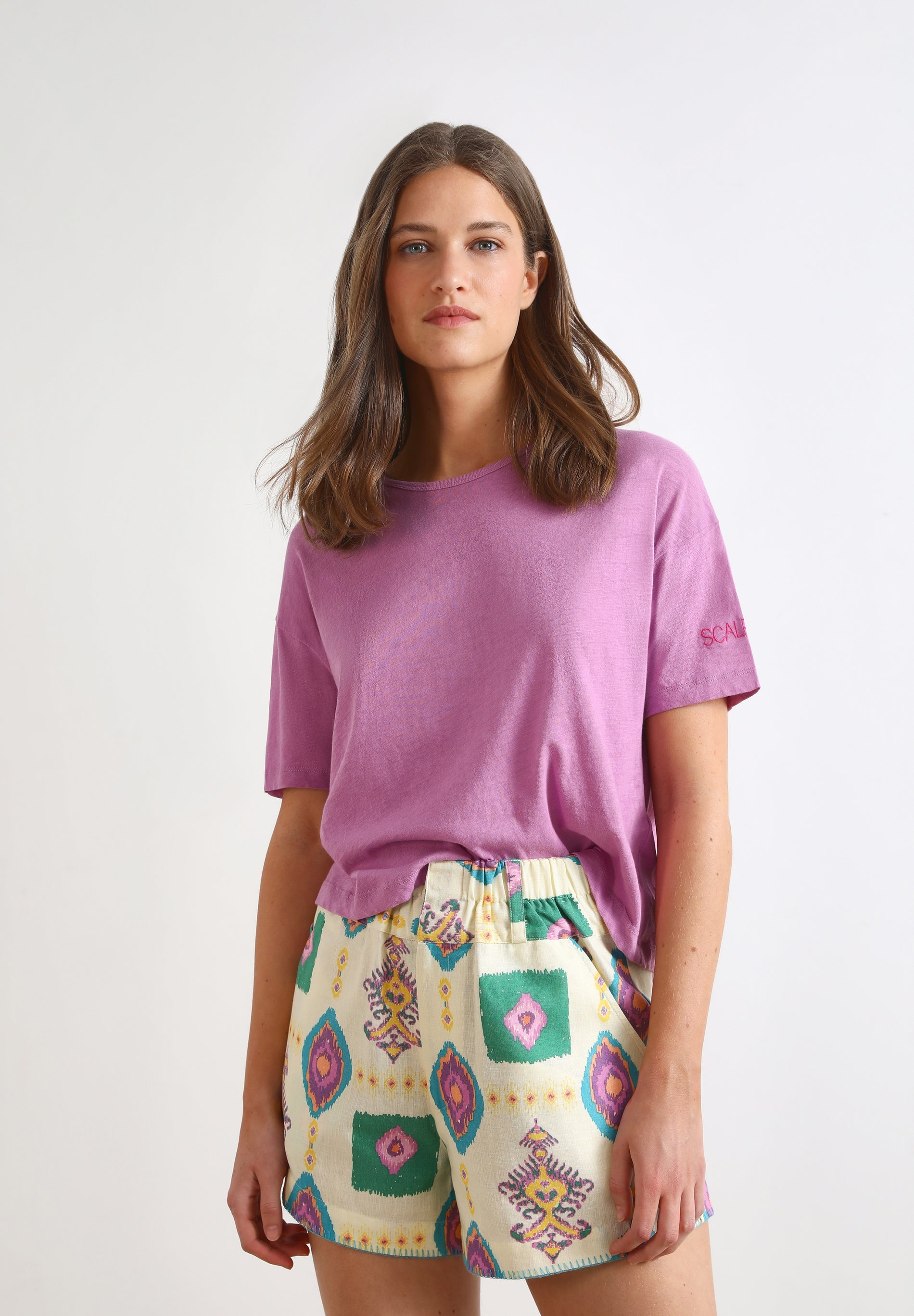 BASIC T-SHIRT WITH SLEEVE DETAIL