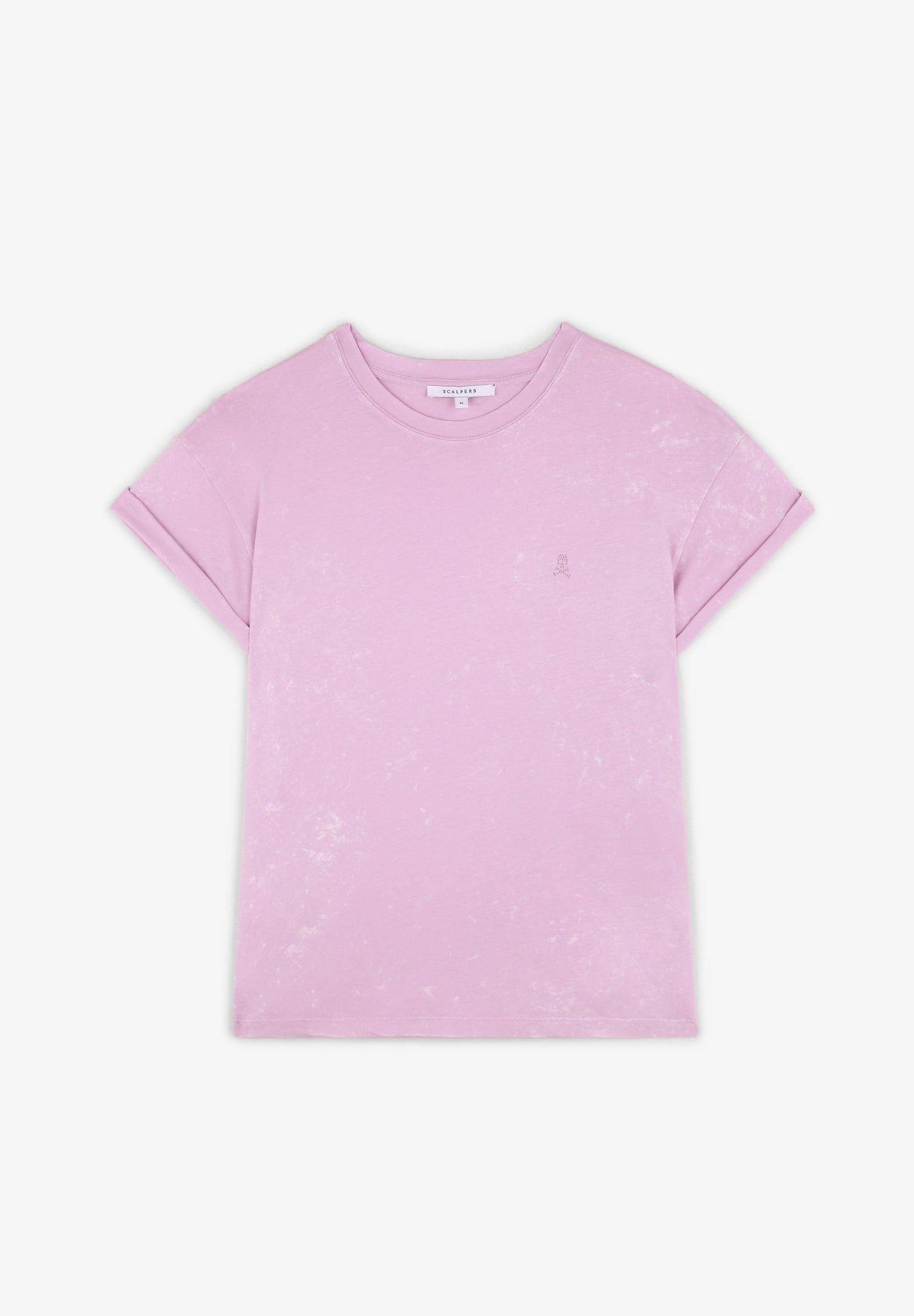 T-SHIRT WITH SHINY MINI SKULL