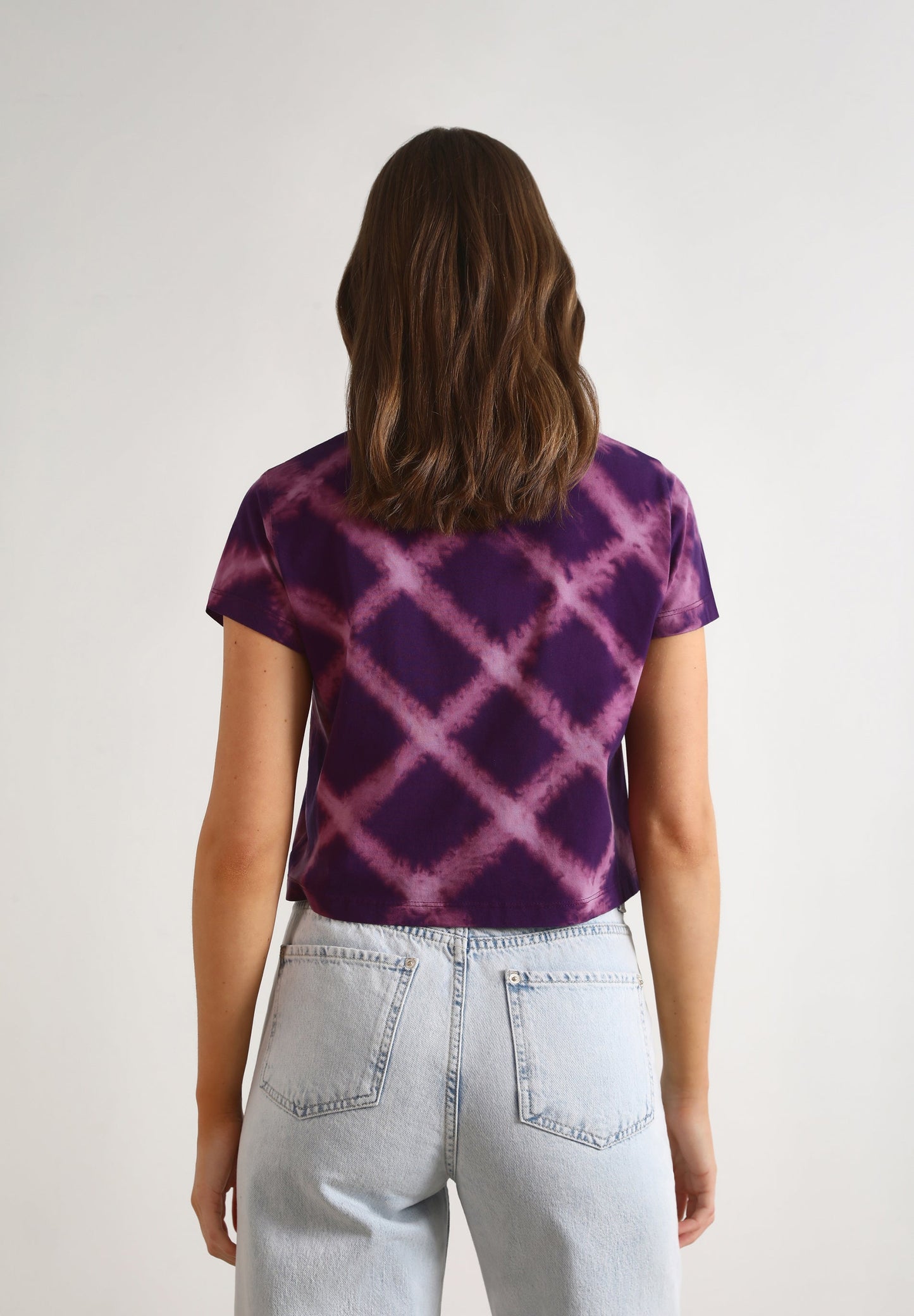 STRIPED TIE-DYE T-SHIRT