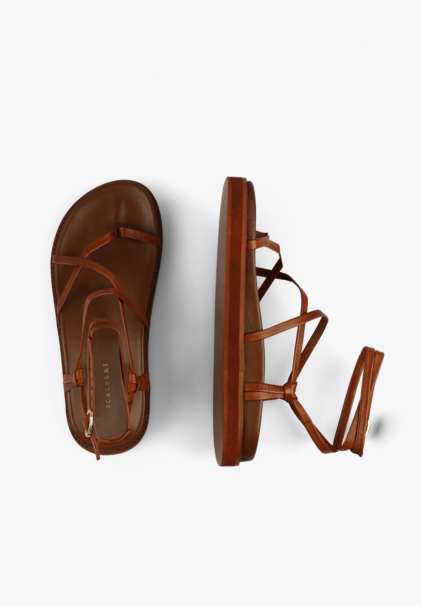 LEATHER SANDALS WITH STRAPS