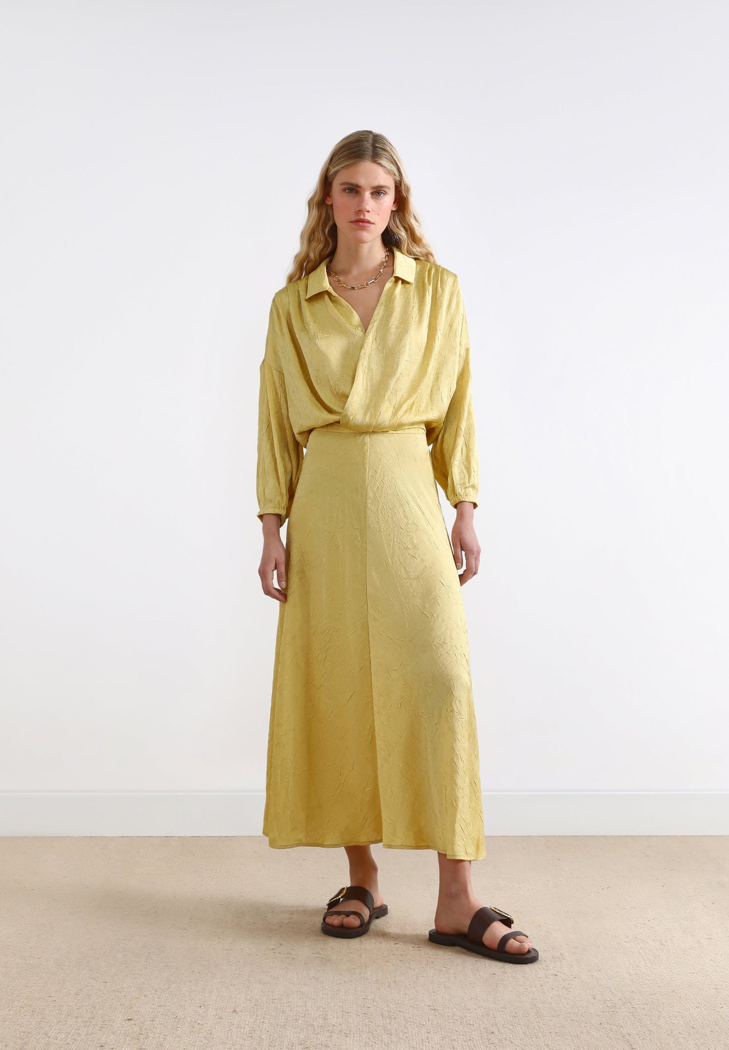 DOUBLE-BREASTED JACQUARD BLOUSE