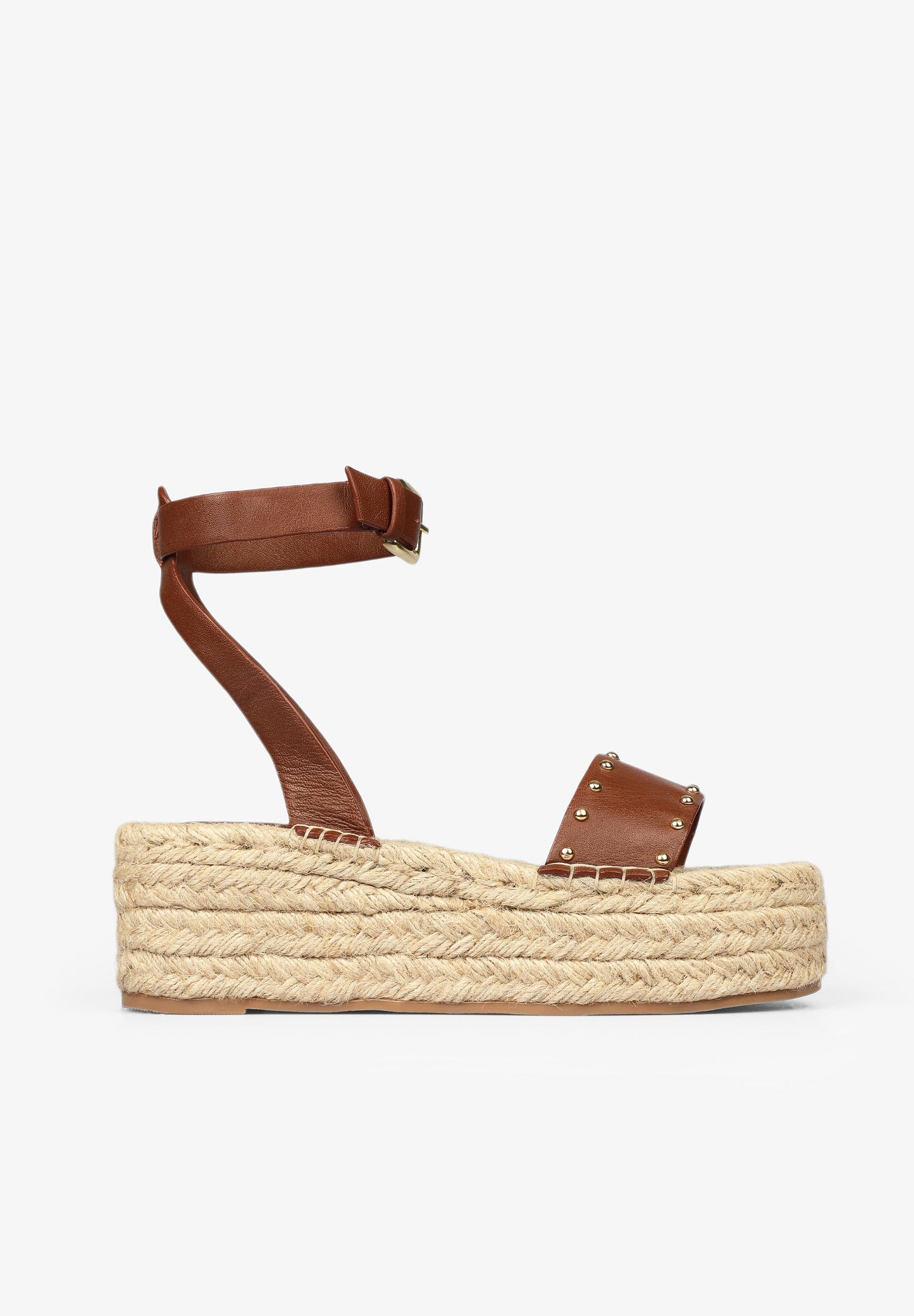 PLATFORM ESPADRILLES WITH STUDS