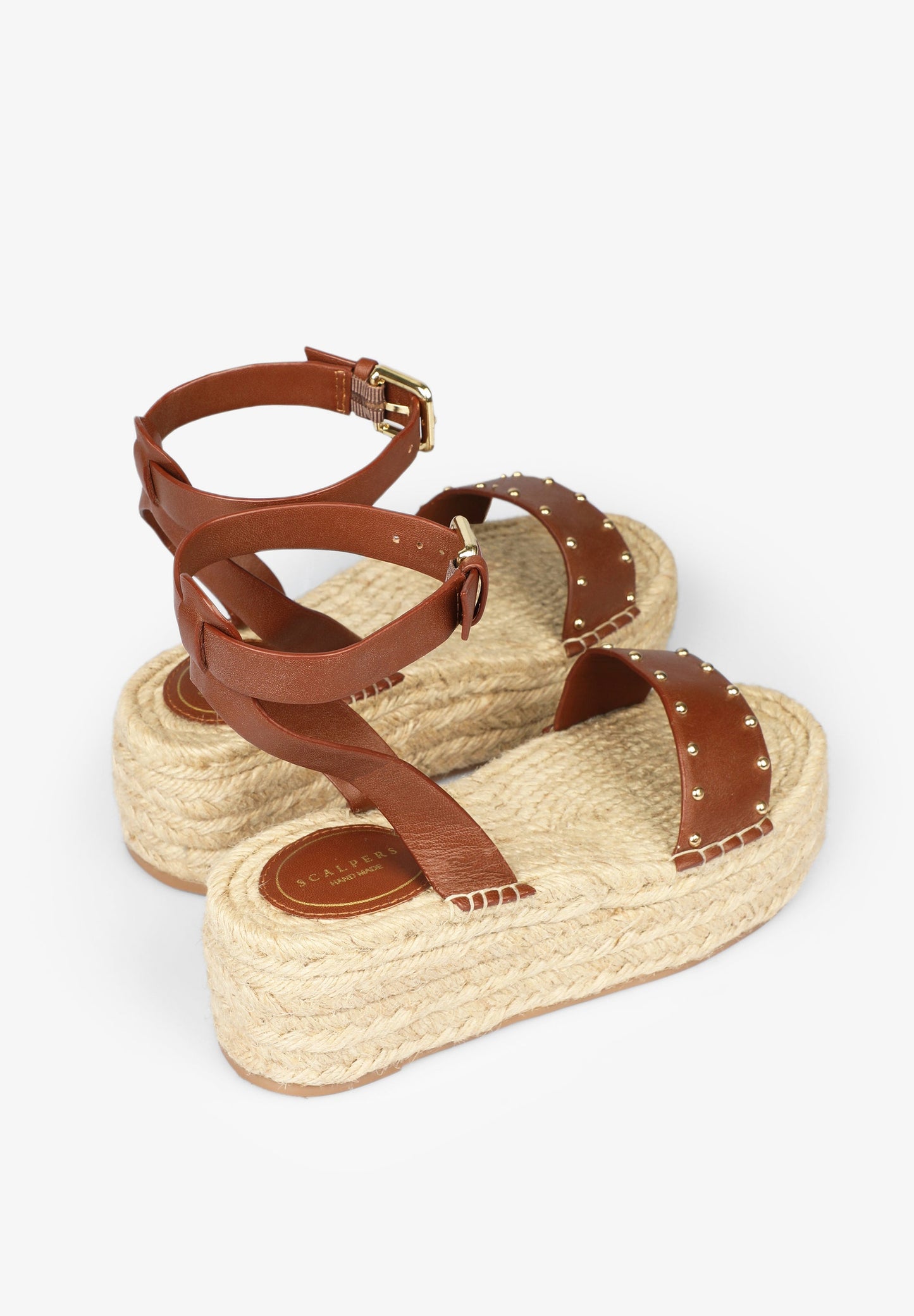 PLATFORM ESPADRILLES WITH STUDS