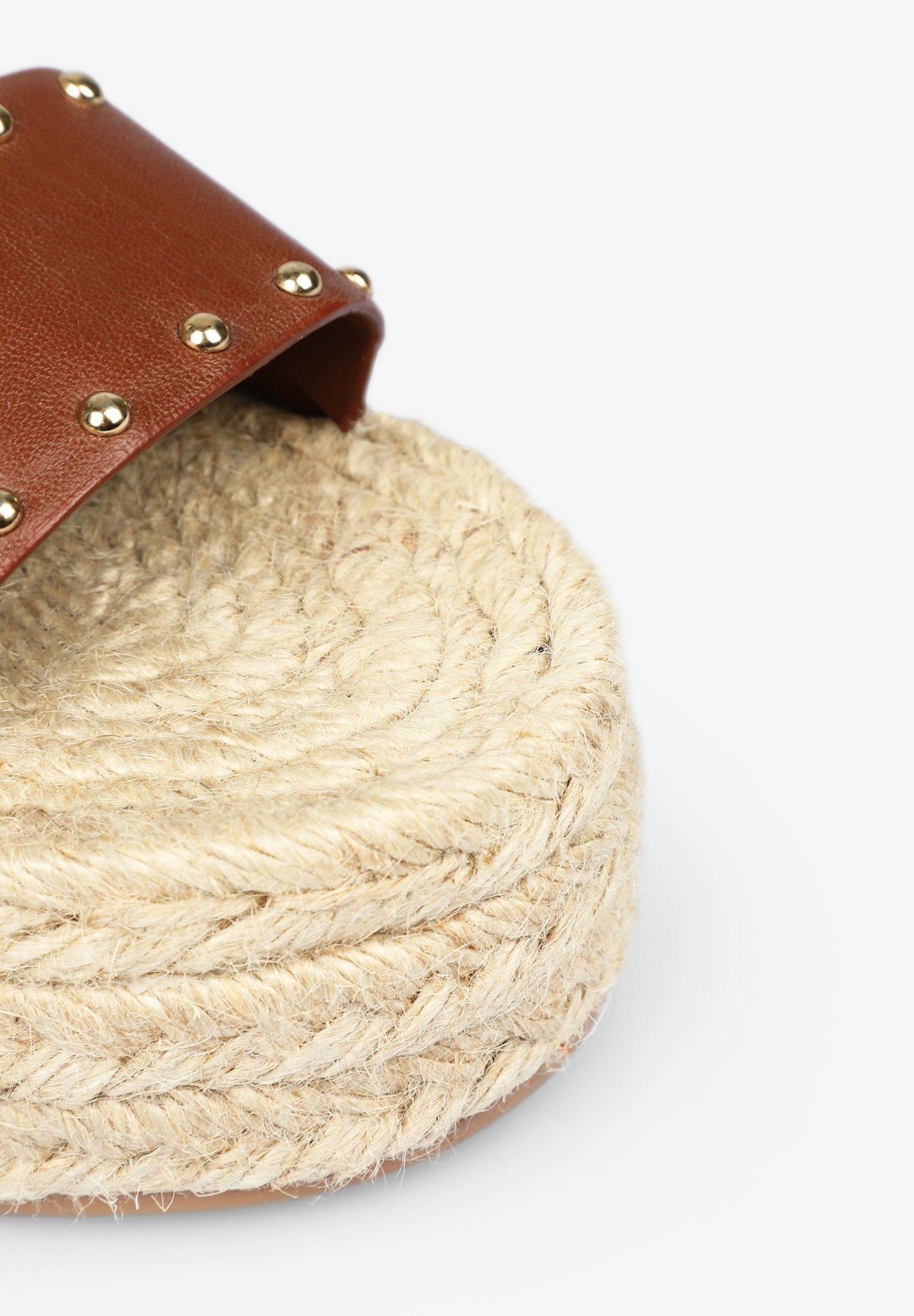 PLATFORM ESPADRILLES WITH STUDS