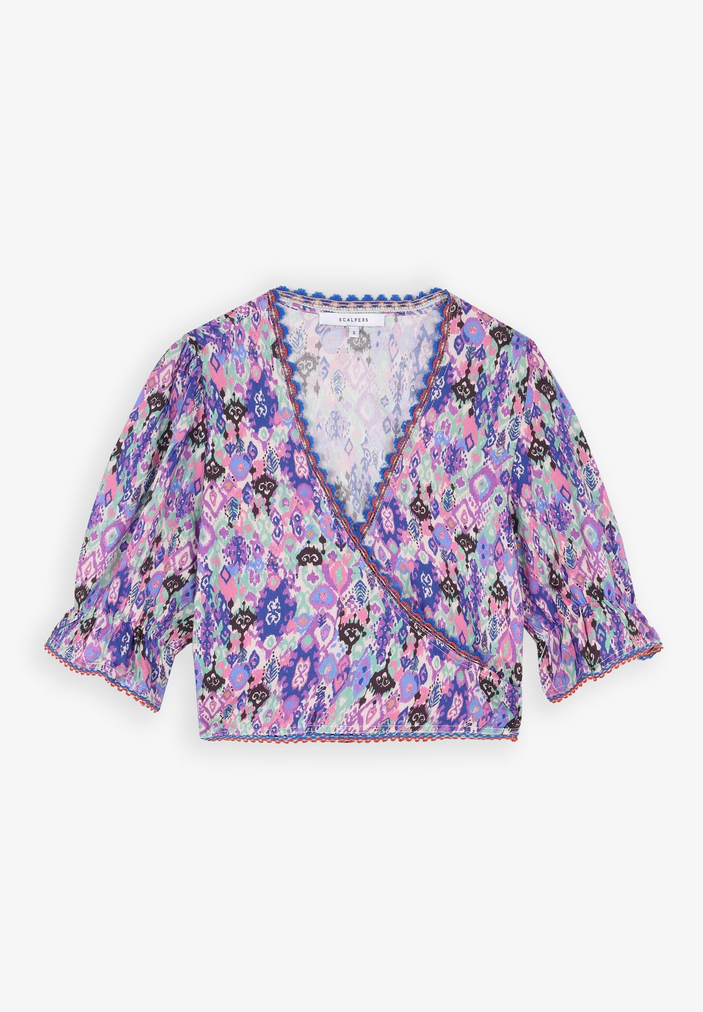 PRINTED CROSSOVER TOP