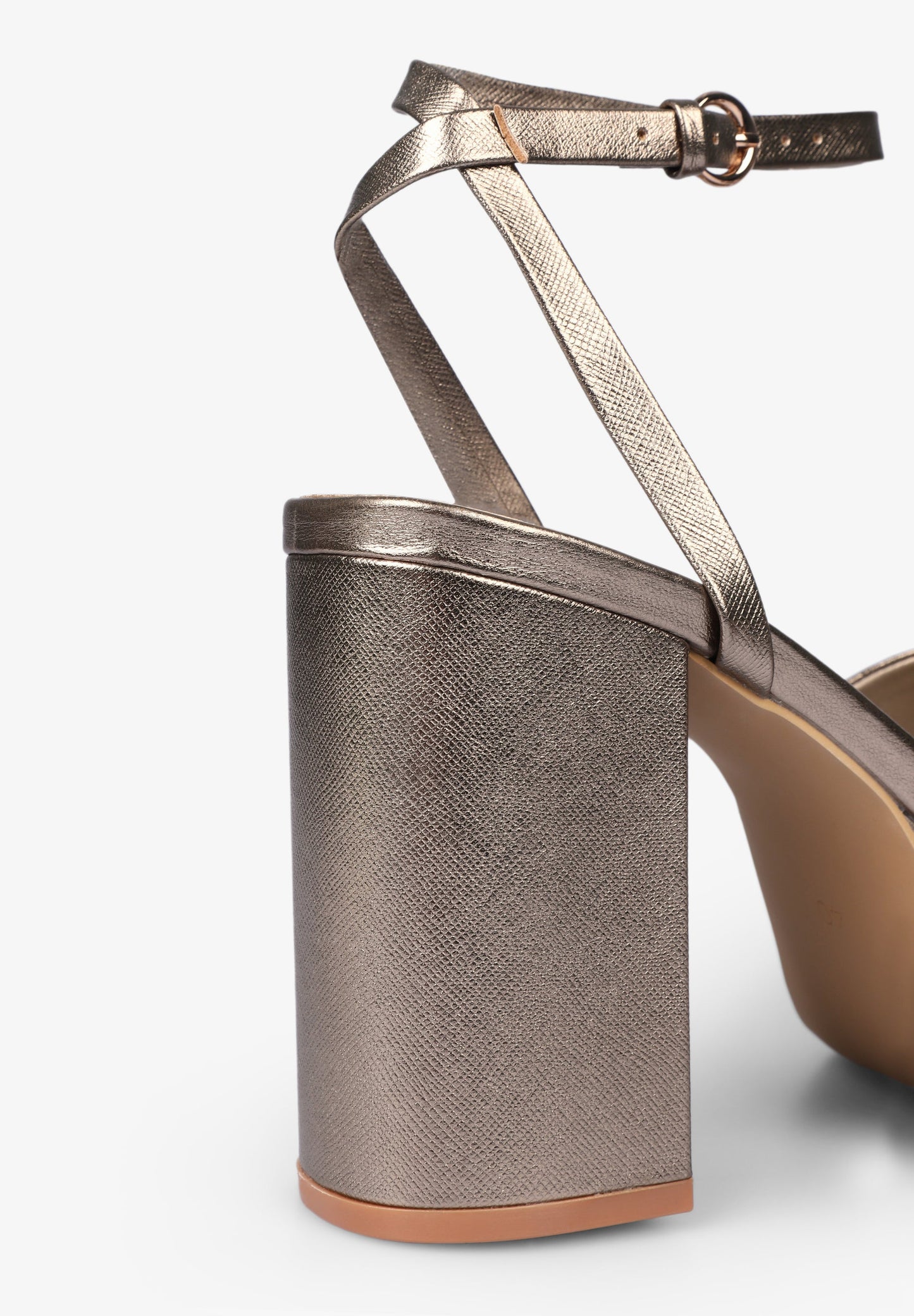 METALLIC PLATFORM SANDALS
