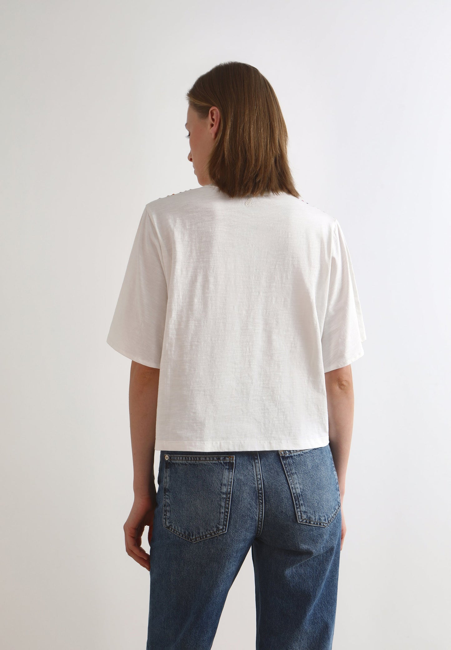 T-SHIRT WITH BEADWORK