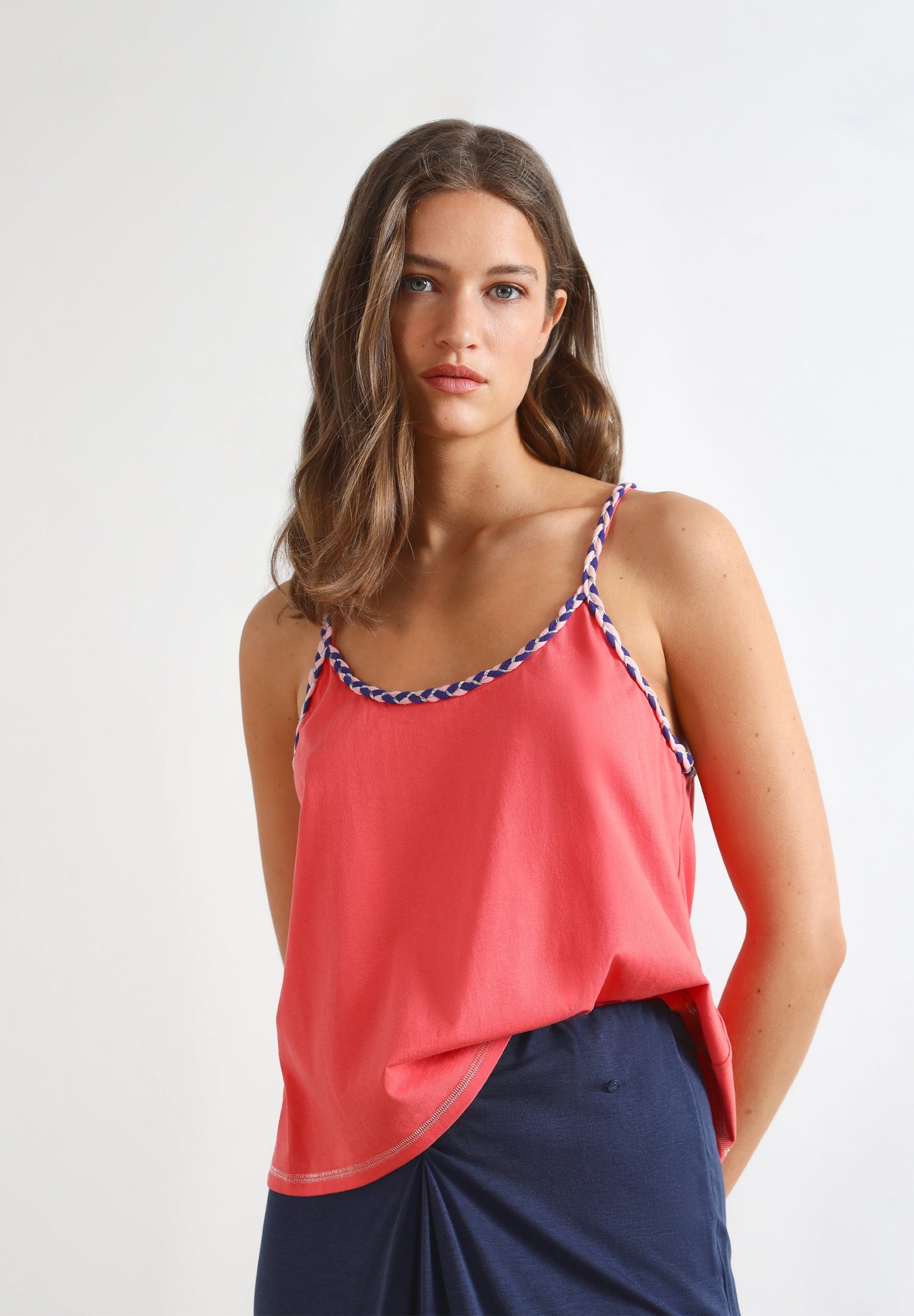 T-SHIRT WITH STRAP DETAIL