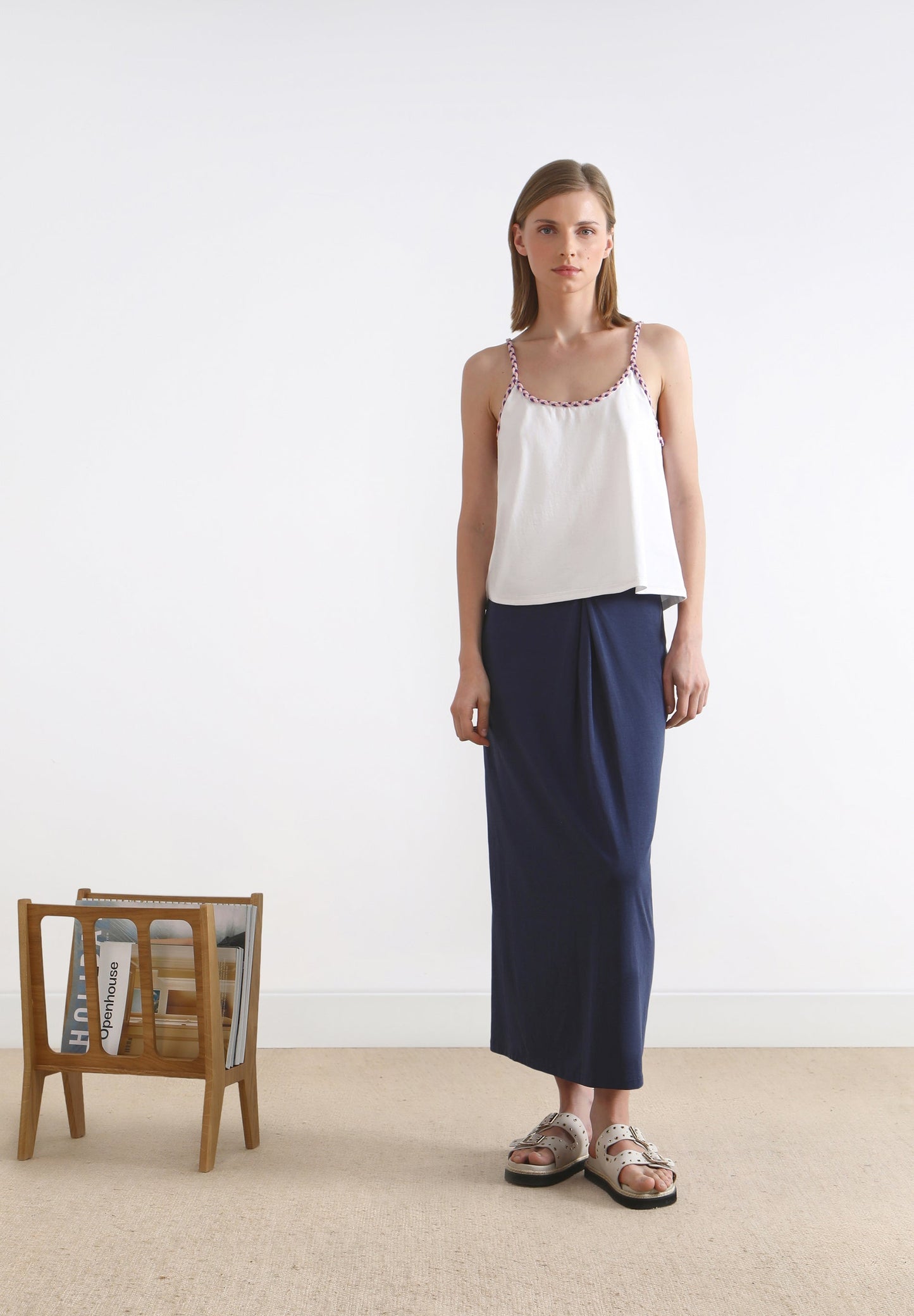 T-SHIRT WITH STRAP DETAIL