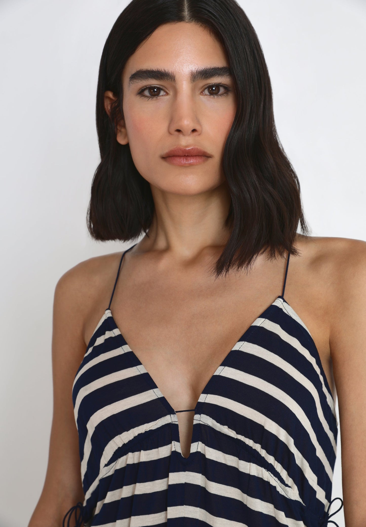 SPAGHETTI STRAP TOP WITH STRIPES