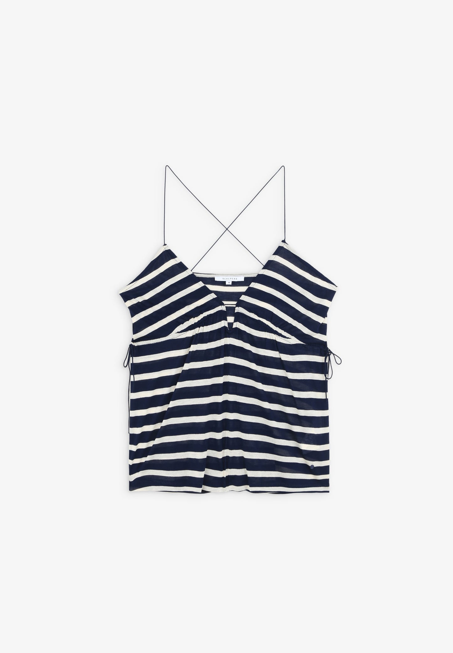 SPAGHETTI STRAP TOP WITH STRIPES
