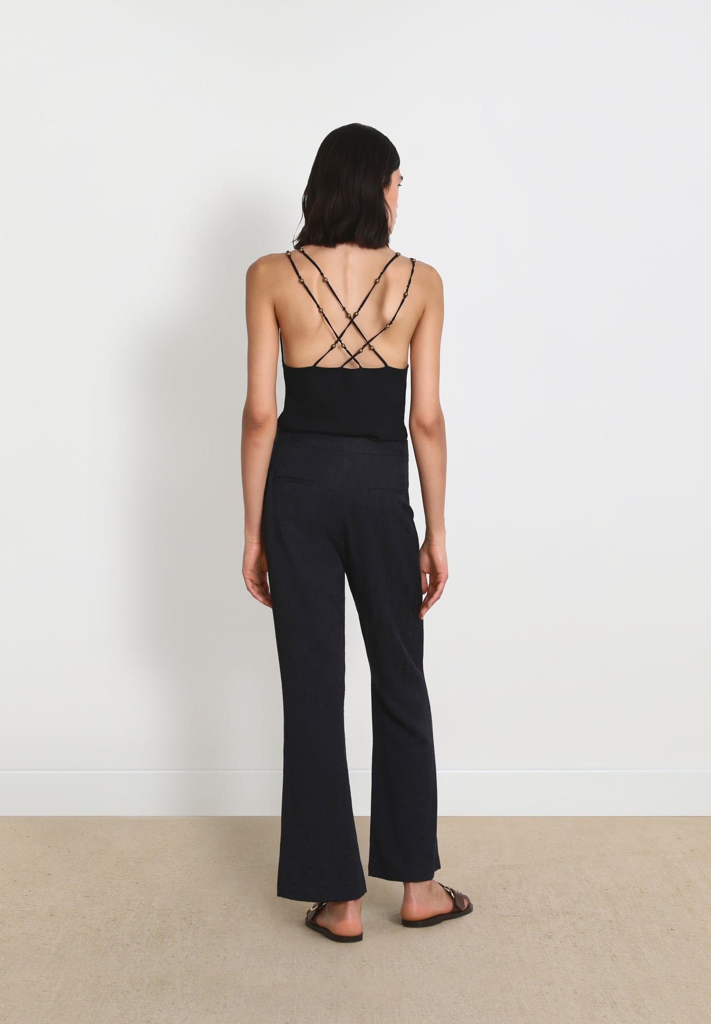 FLARED JACQUARD CULOTTES