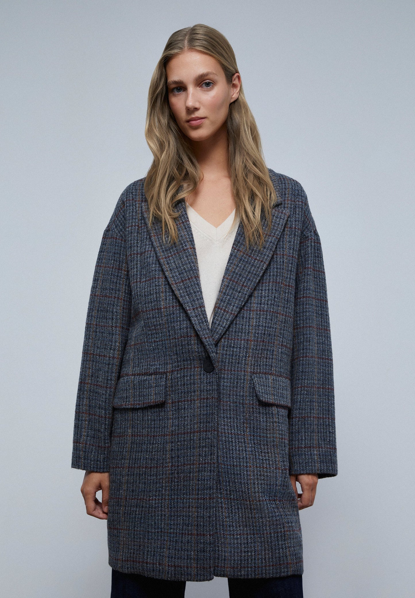 HOUNDSTOOTH MIDI COAT