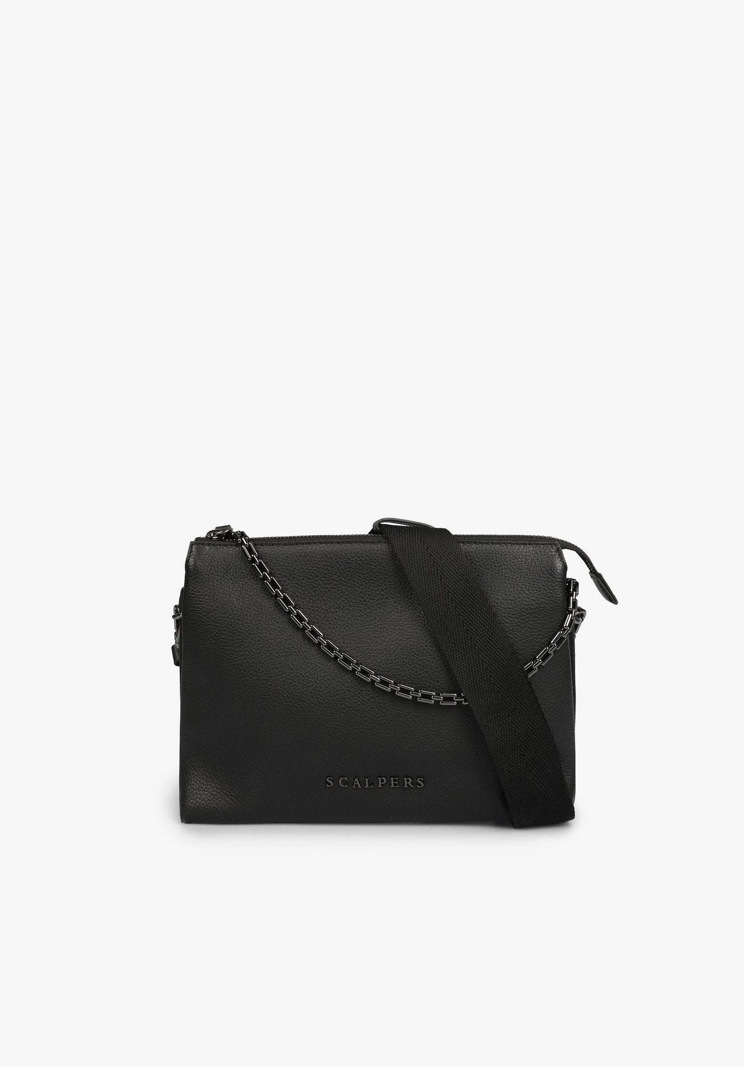 LEATHER BAG WITH CHAIN
