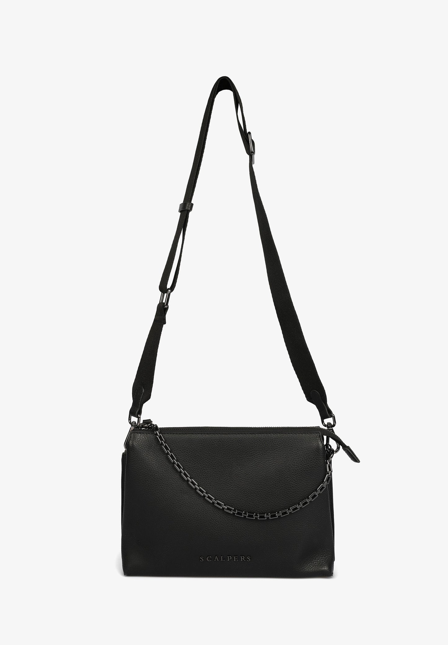 LEATHER BAG WITH CHAIN