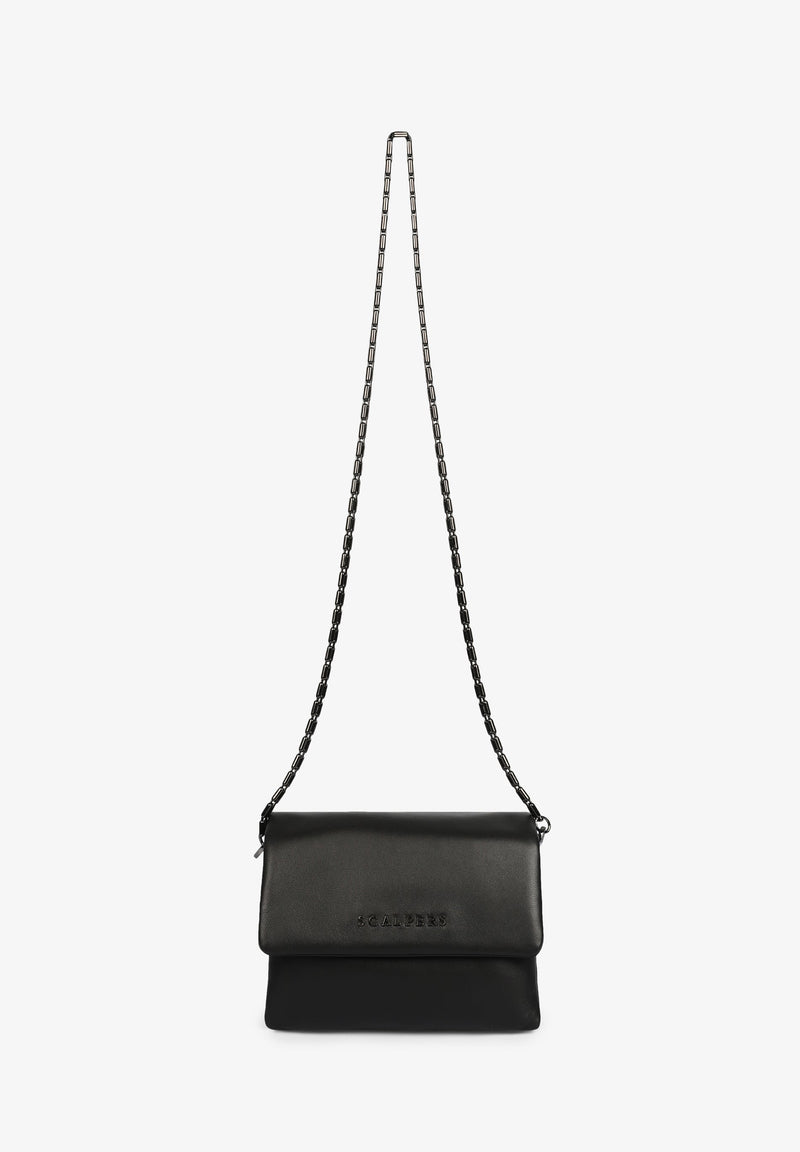 LEATHER BAG WITH COMPARTMENTS
