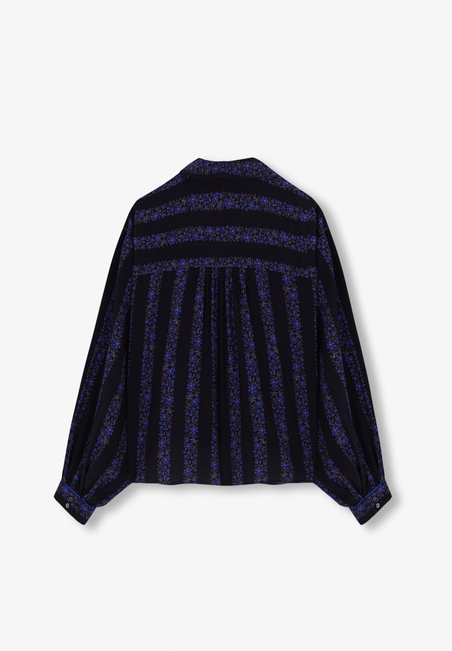 FLORAL STRIPED BLOUSE