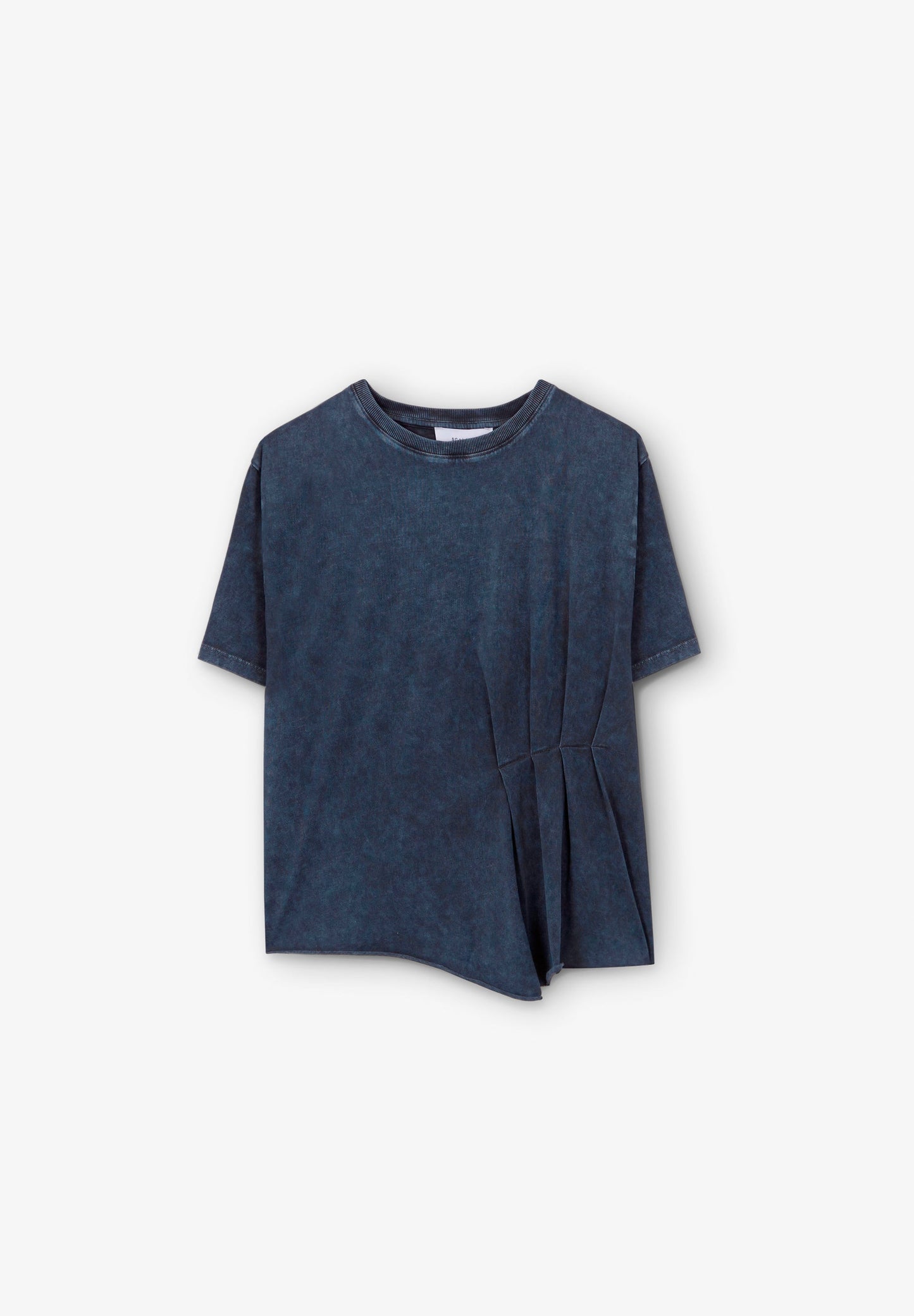 FADED T-SHIRT WITH SIDE PLEAT