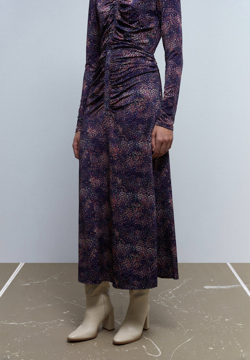 DRAPED MIDI SKIRT