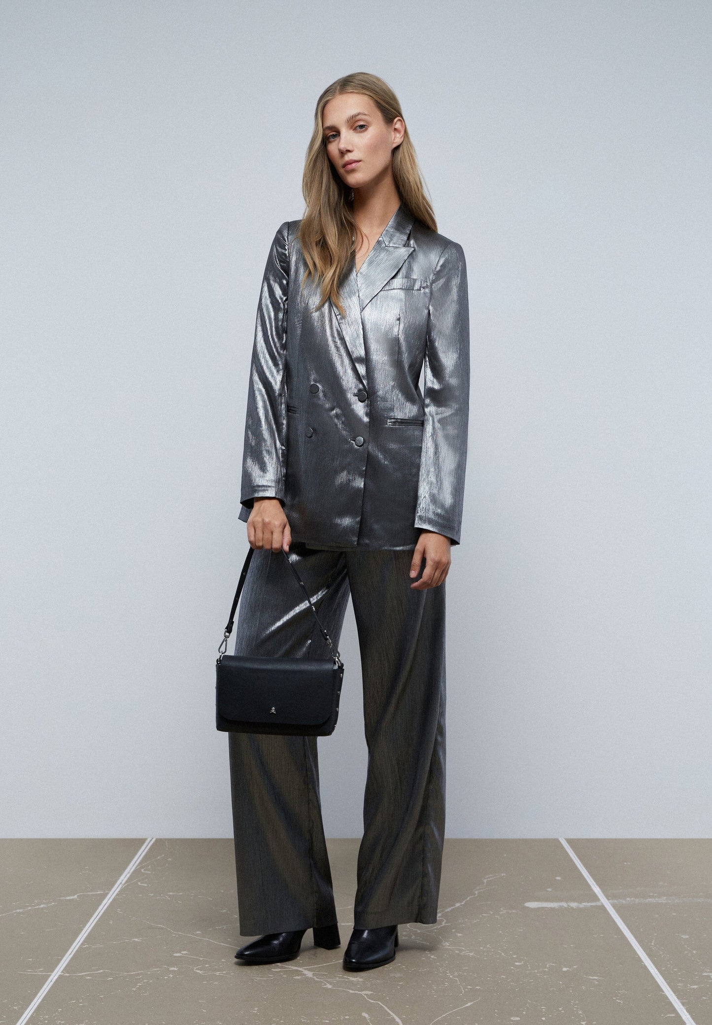 SATIN PALAZZO TROUSERS