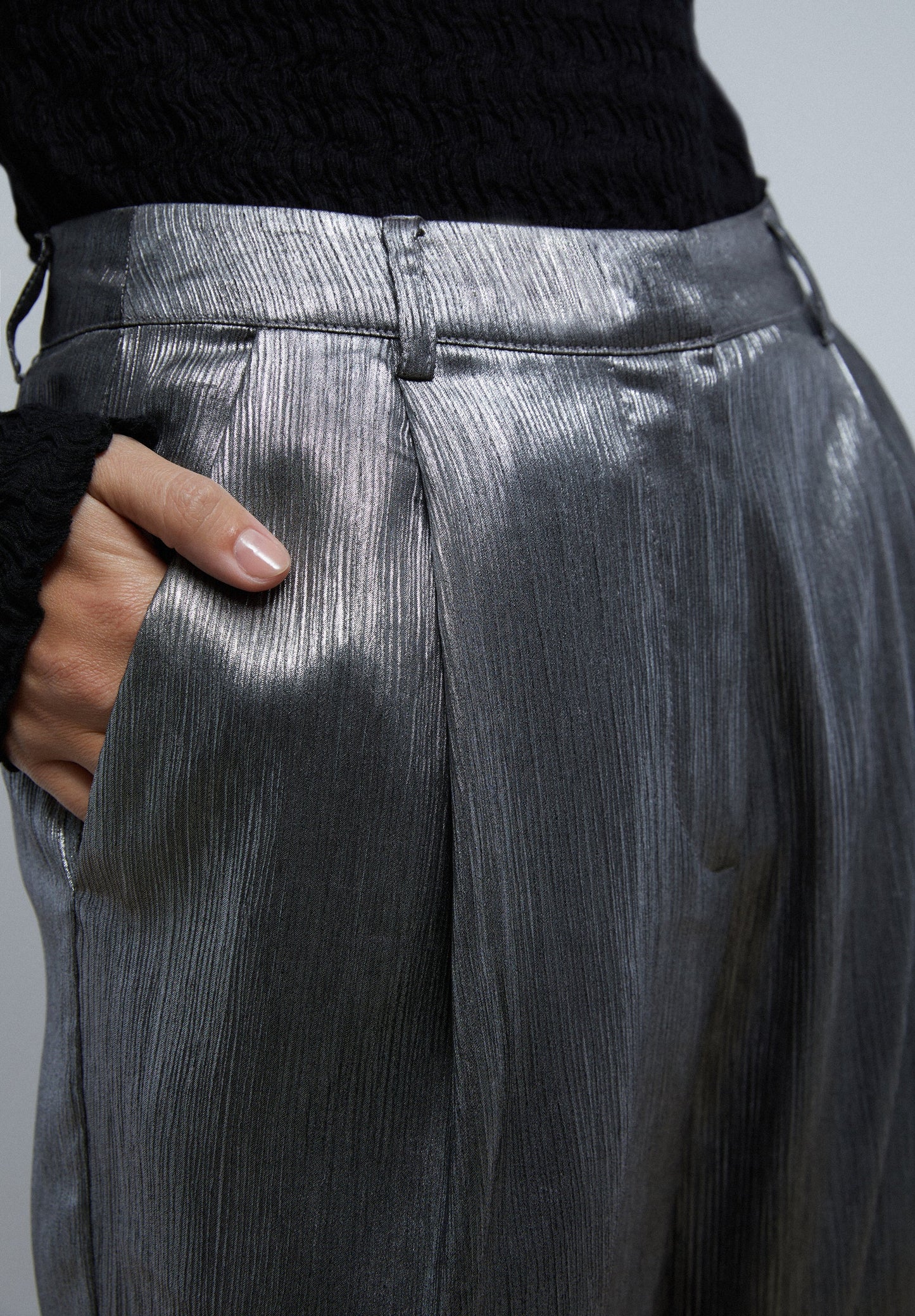 SATIN PALAZZO TROUSERS
