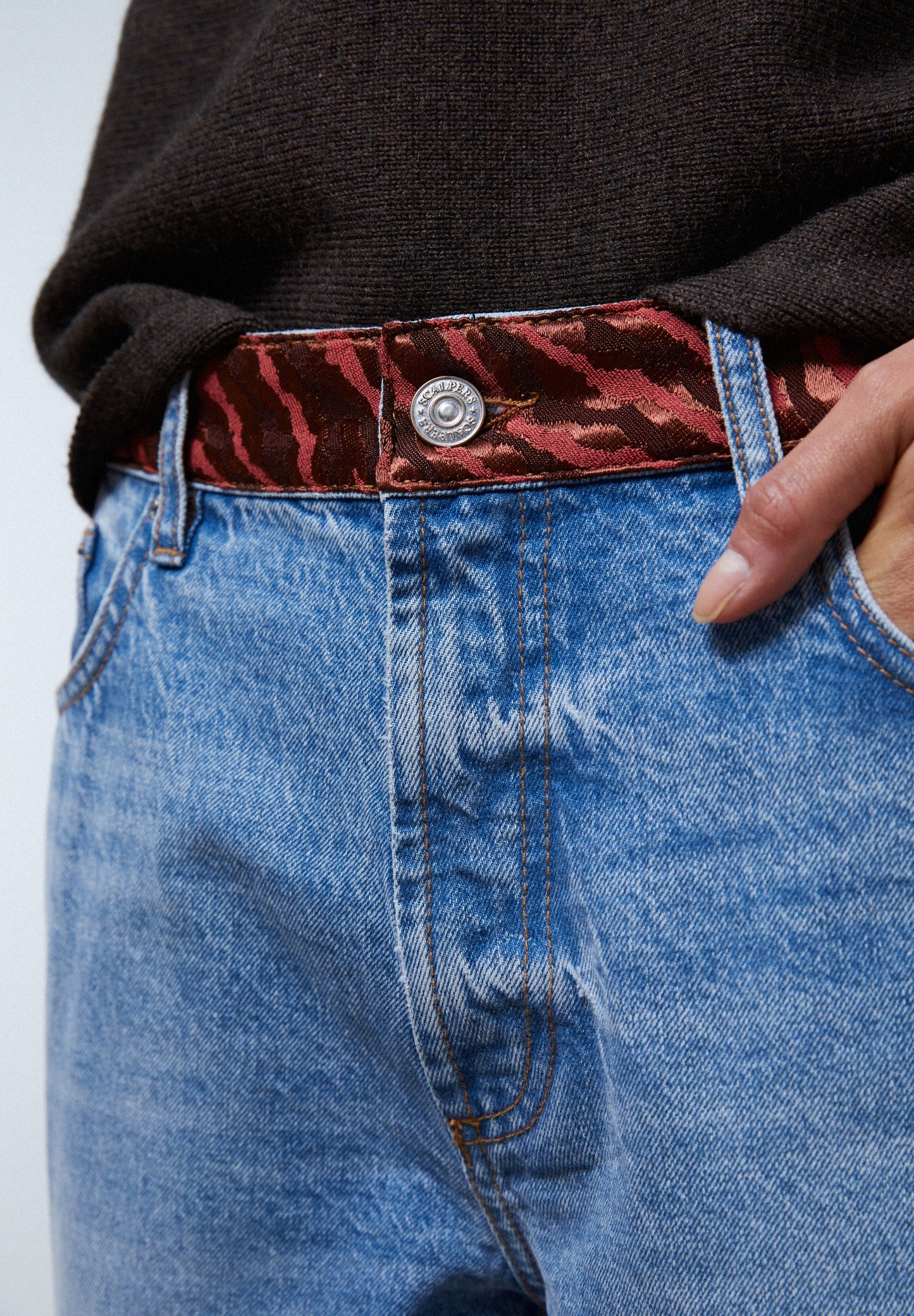 JEANS WITH ZEBRA PRINT