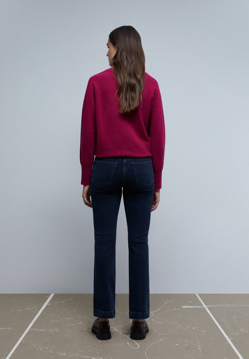 ANKLE FLARED SEAM JEANS