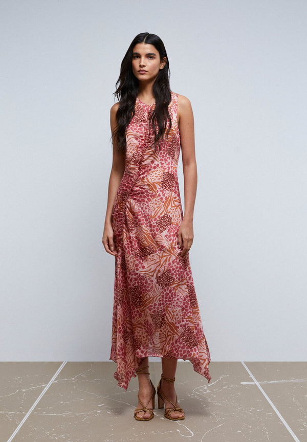 ANIMAL PRINT A-LINE DRESS